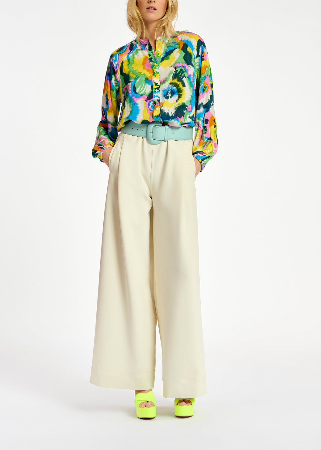 Multicolor floral print shirt RE—SSENTIEL | Essentiel second hand