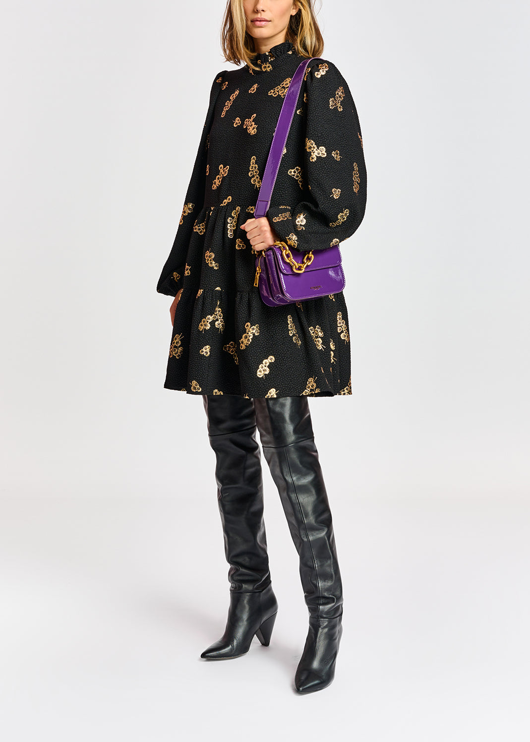 Agonize ruffle collar dress RE—SSENTIEL | Essentiel second hand