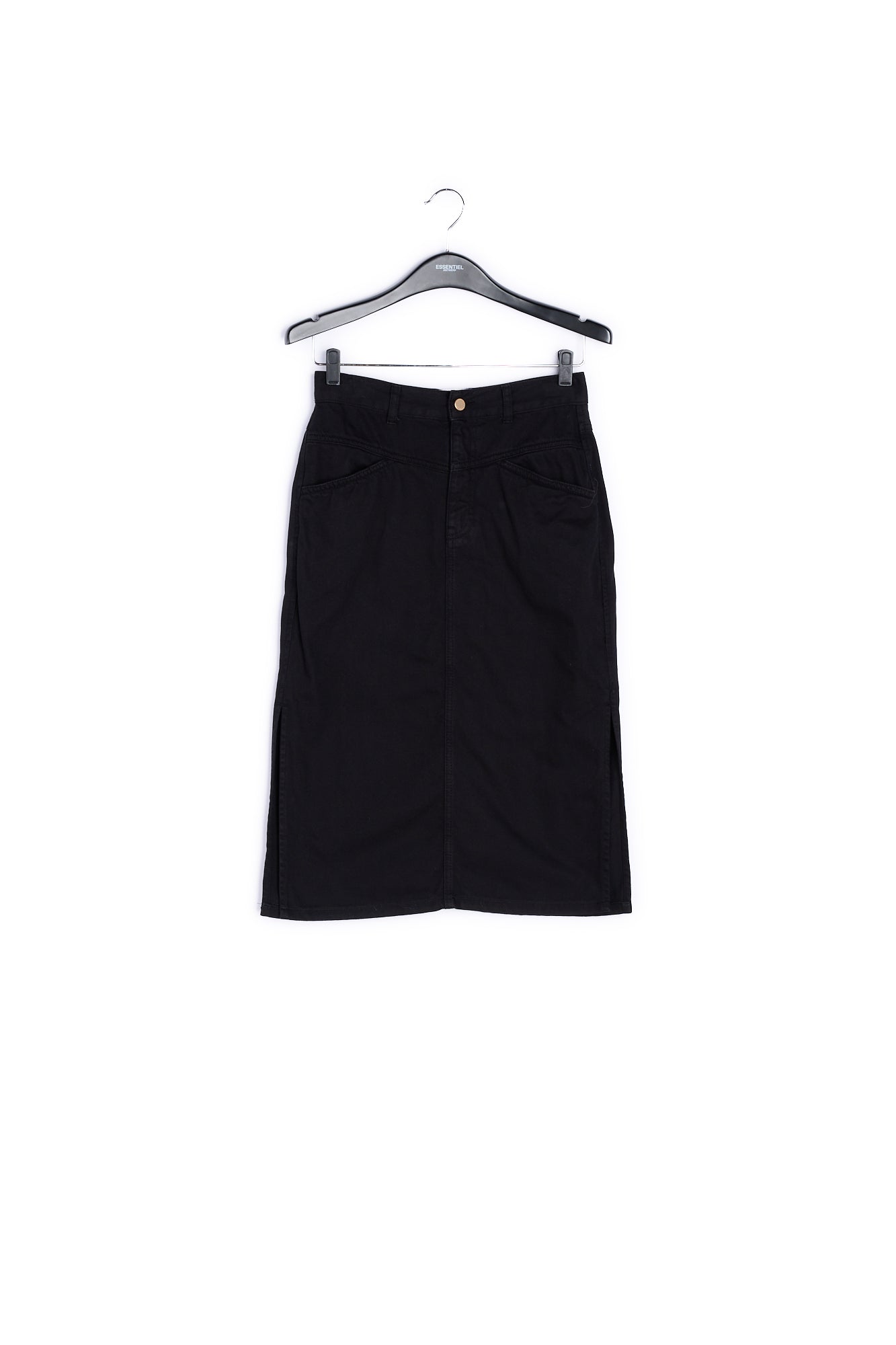 Black high-waisted pencil skirt RE—SSENTIEL | Essentiel second hand