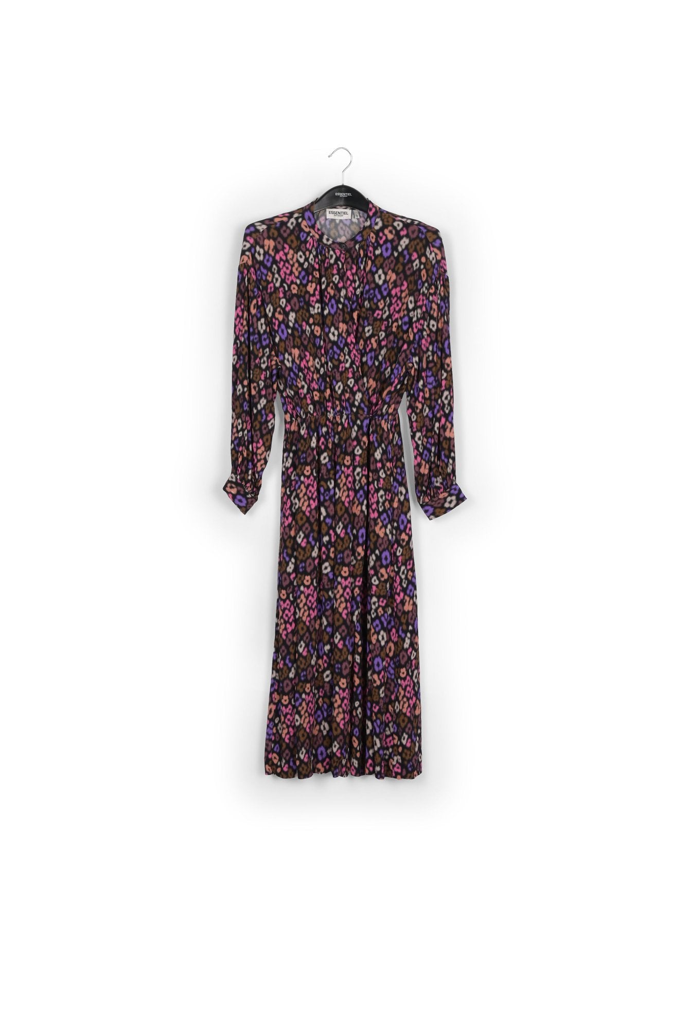 Multicolor leopard print midi-length dress RE—SSENTIEL | Essentiel second hand