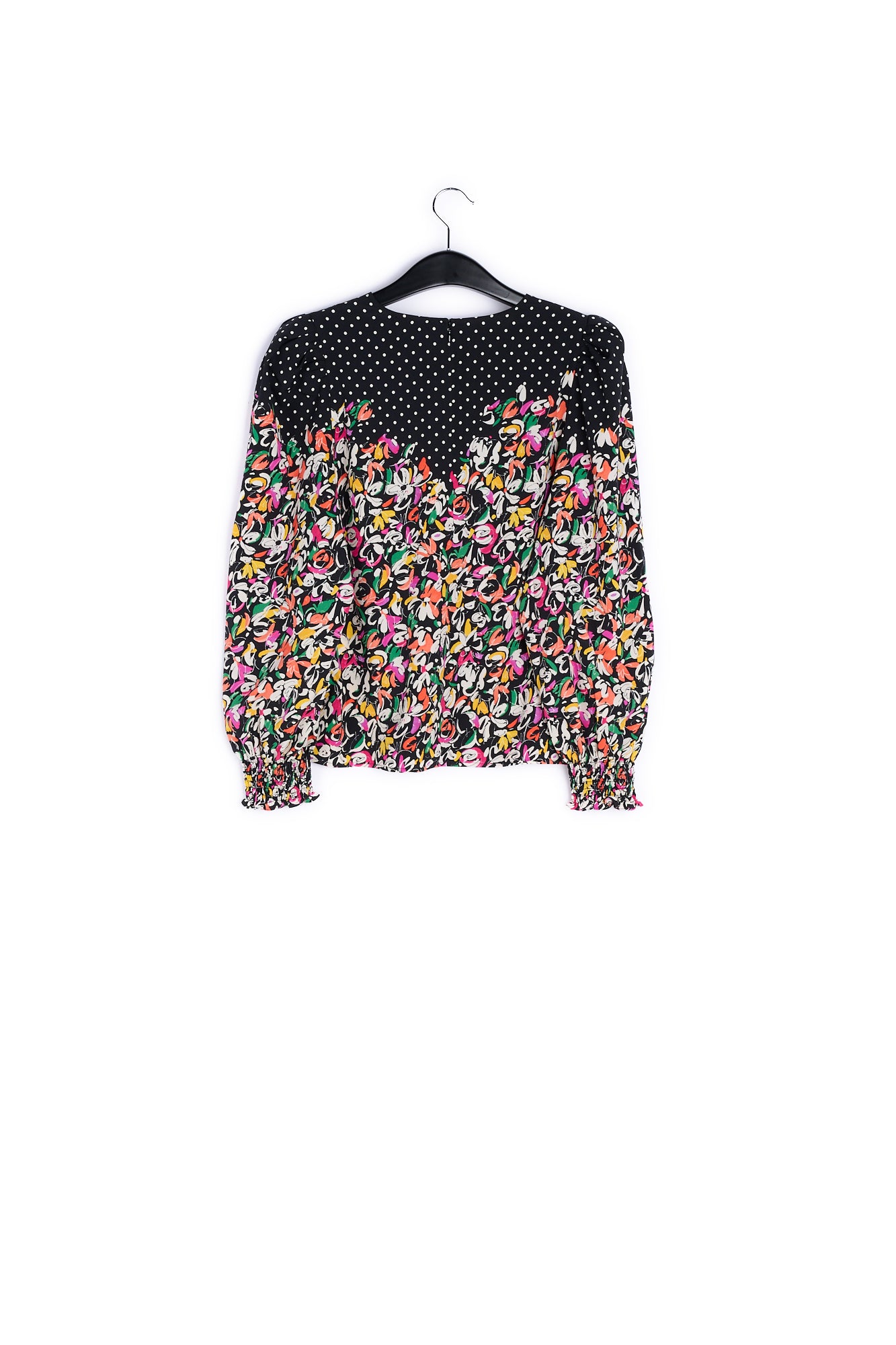Colorful floral and polka-dot mixed-print top RE—SSENTIEL | Essentiel second hand