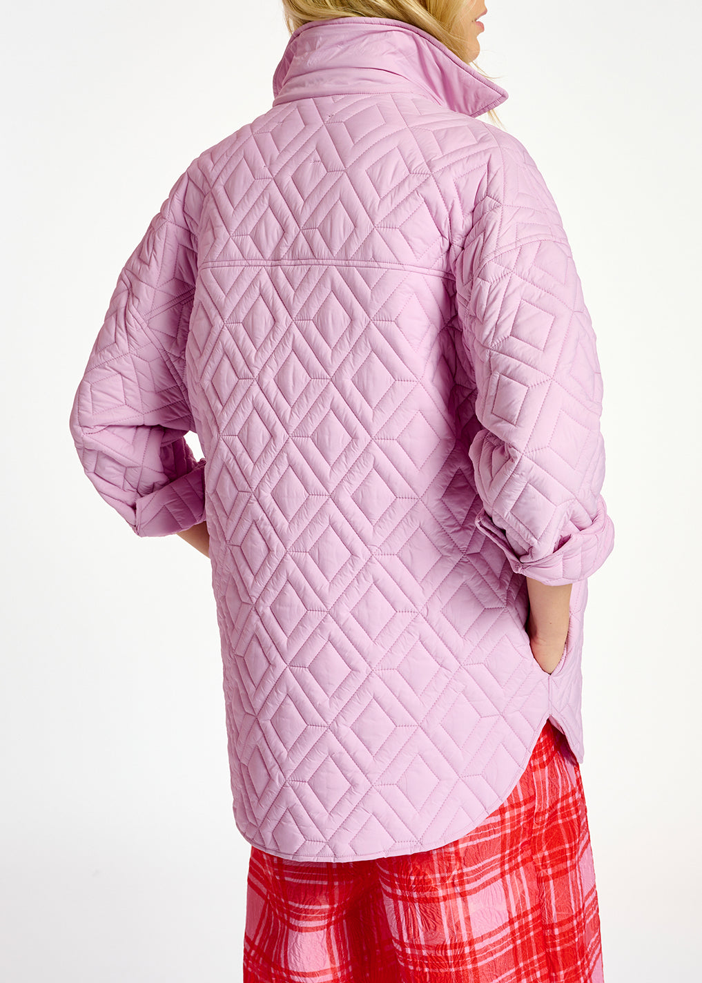 Lilac quilted jacket RE—SSENTIEL | Essentiel second hand