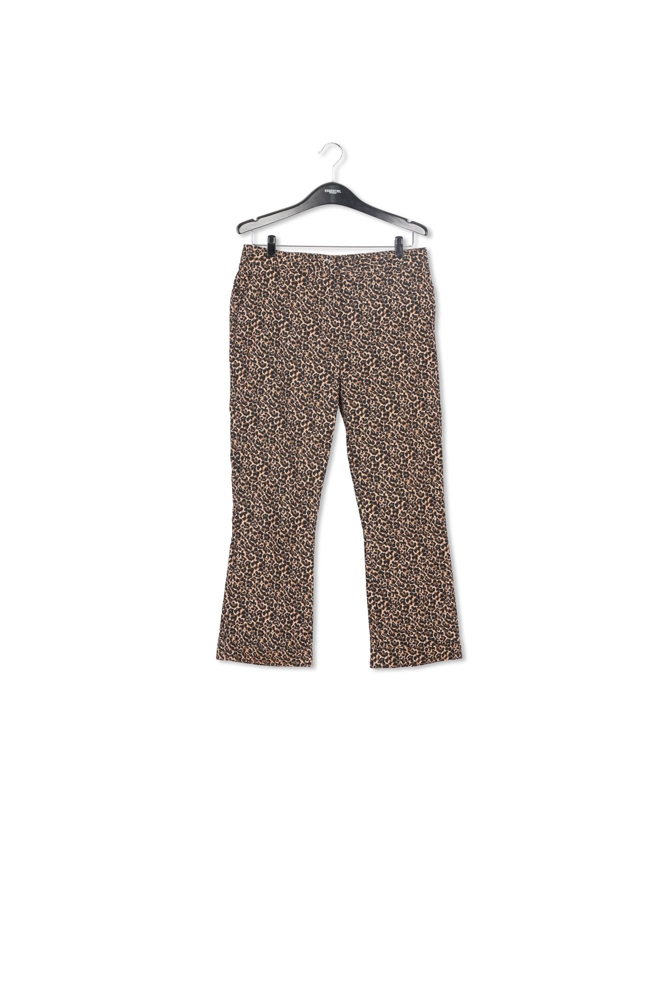 Flared-fit leopard-motif pants RE—SSENTIEL | Essentiel second hand
