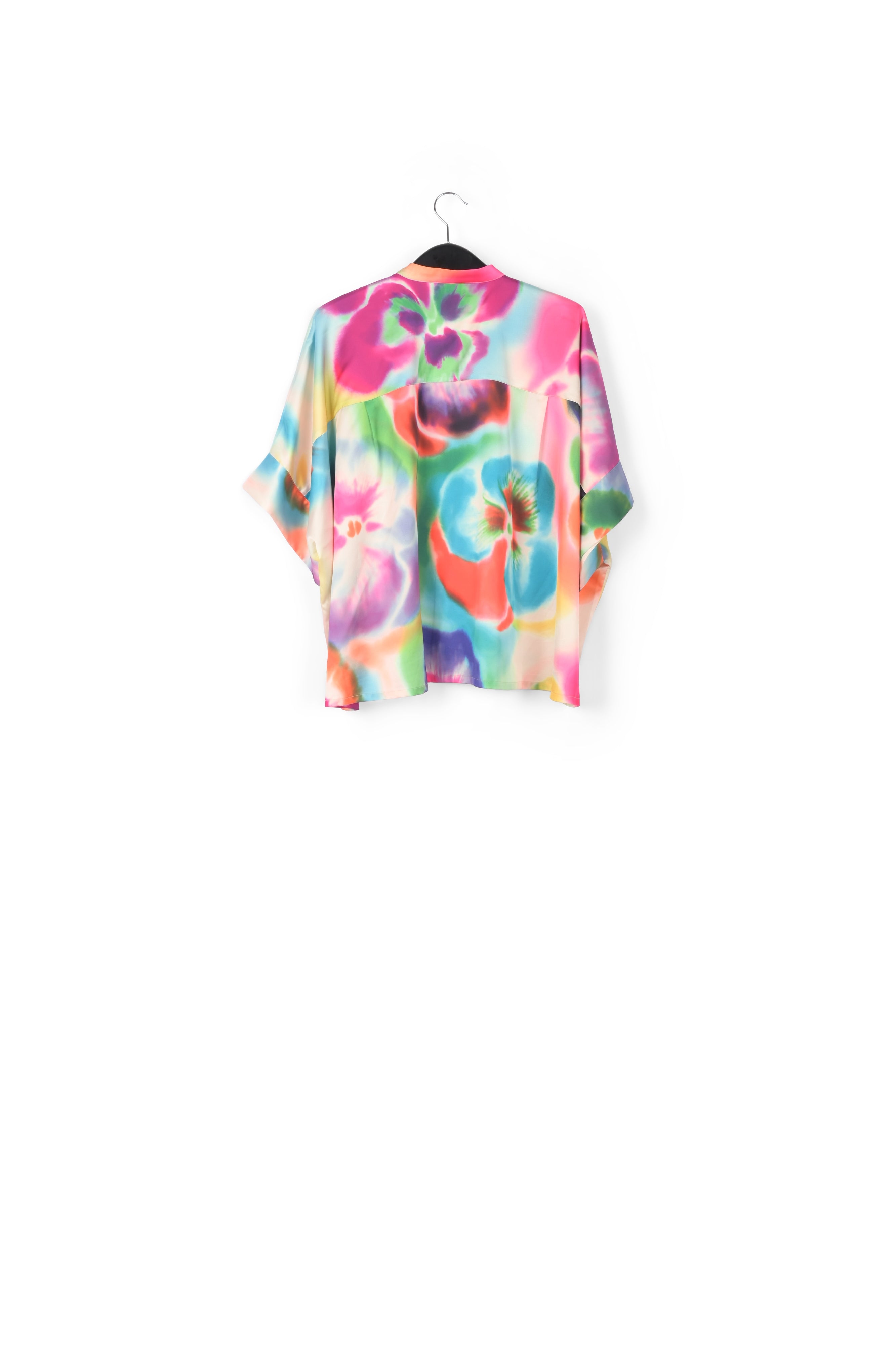 Multicolor oversized shirt with floral print RE—SSENTIEL | Essentiel second hand