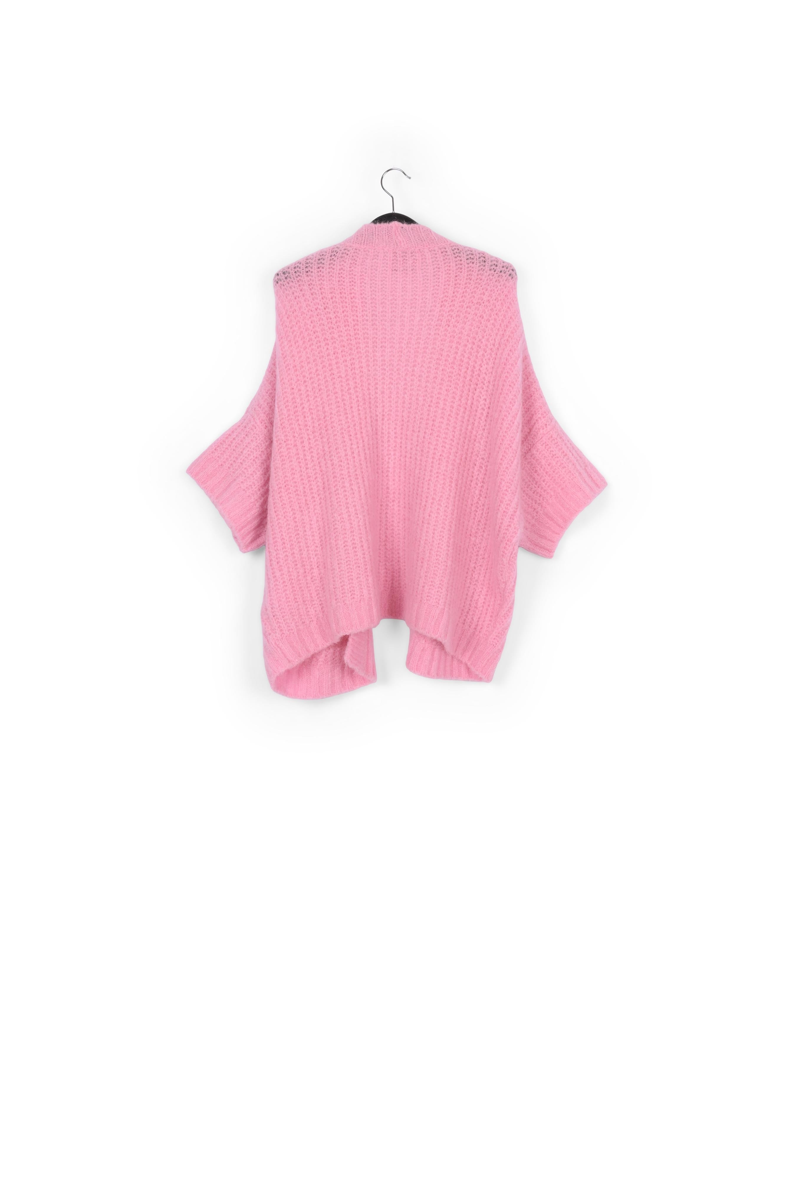 Cardigan rose à coupe boxy RE—SSENTIEL | Essentiel second hand