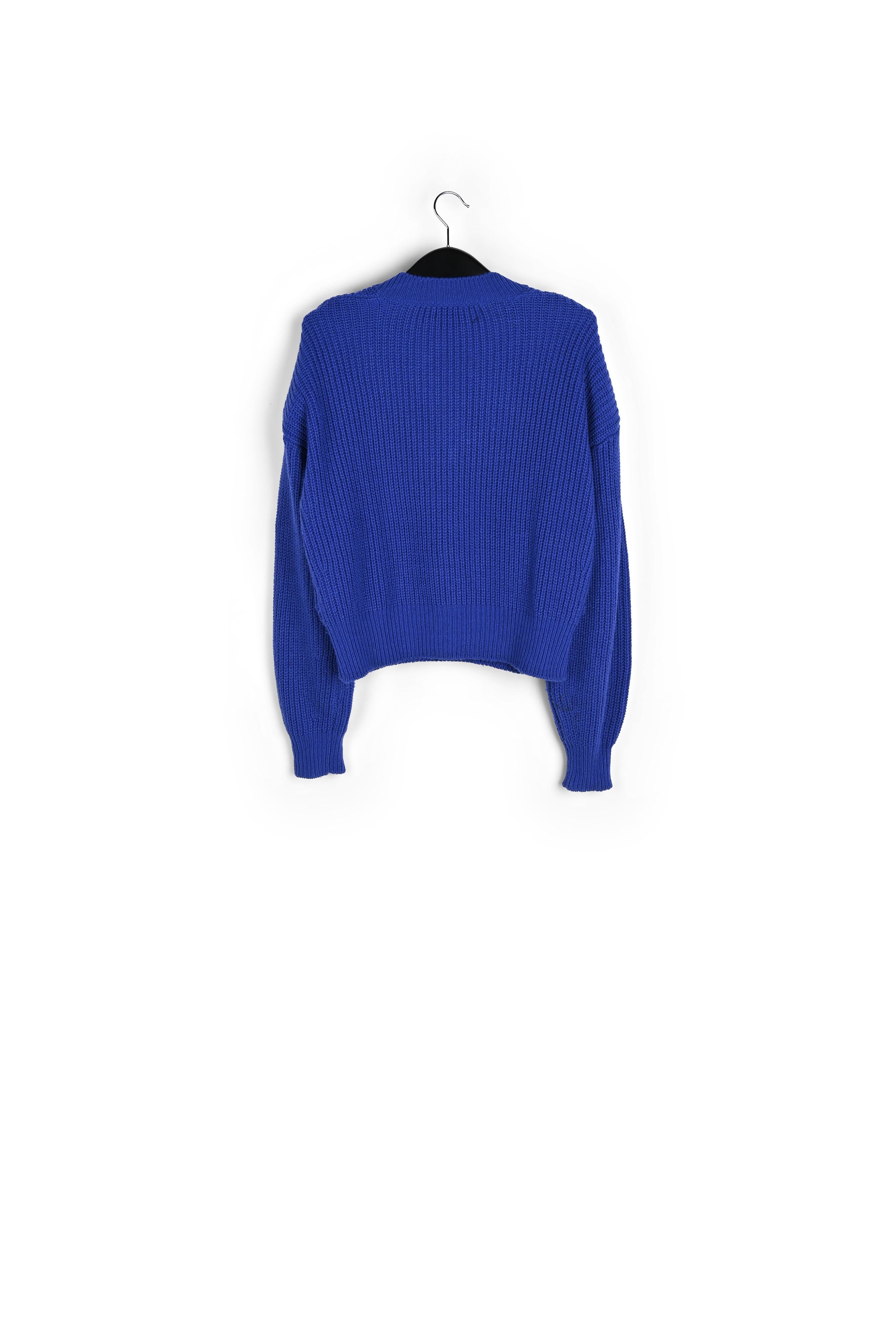 Blue sweater with padded shoulders RE—SSENTIEL | Essentiel second hand