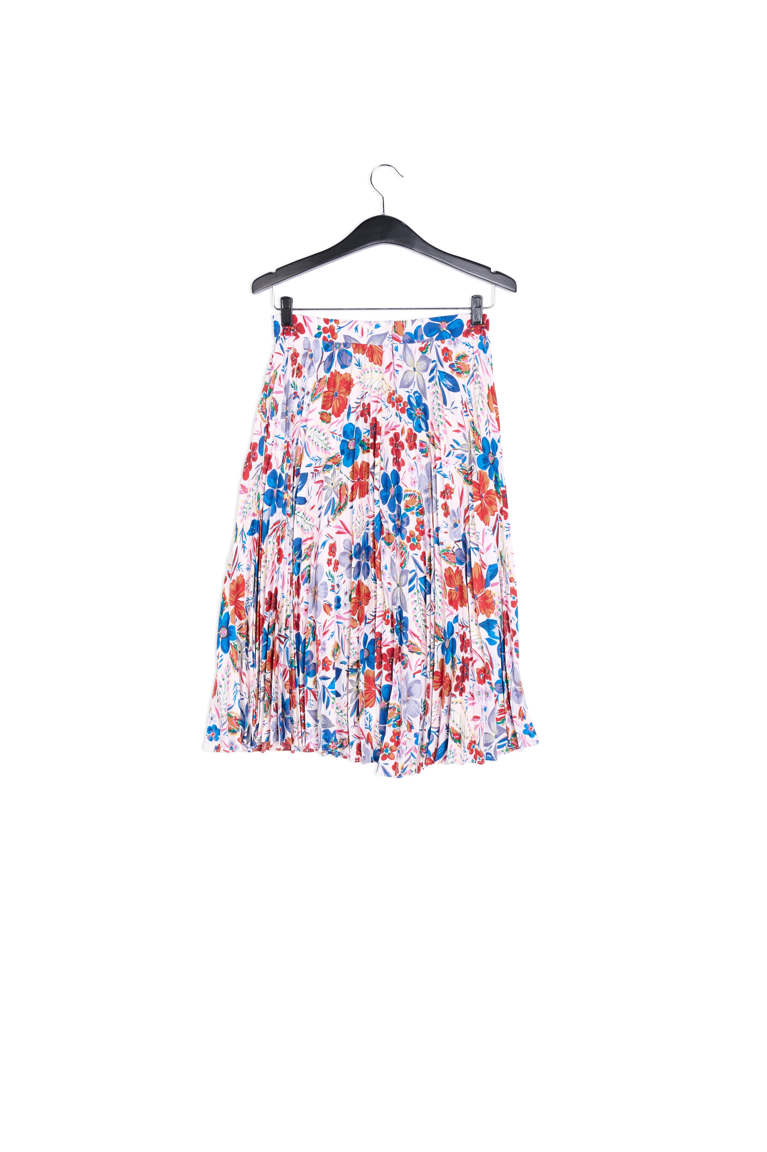 Floral-print plissé midi skirt RE—SSENTIEL | Essentiel second hand