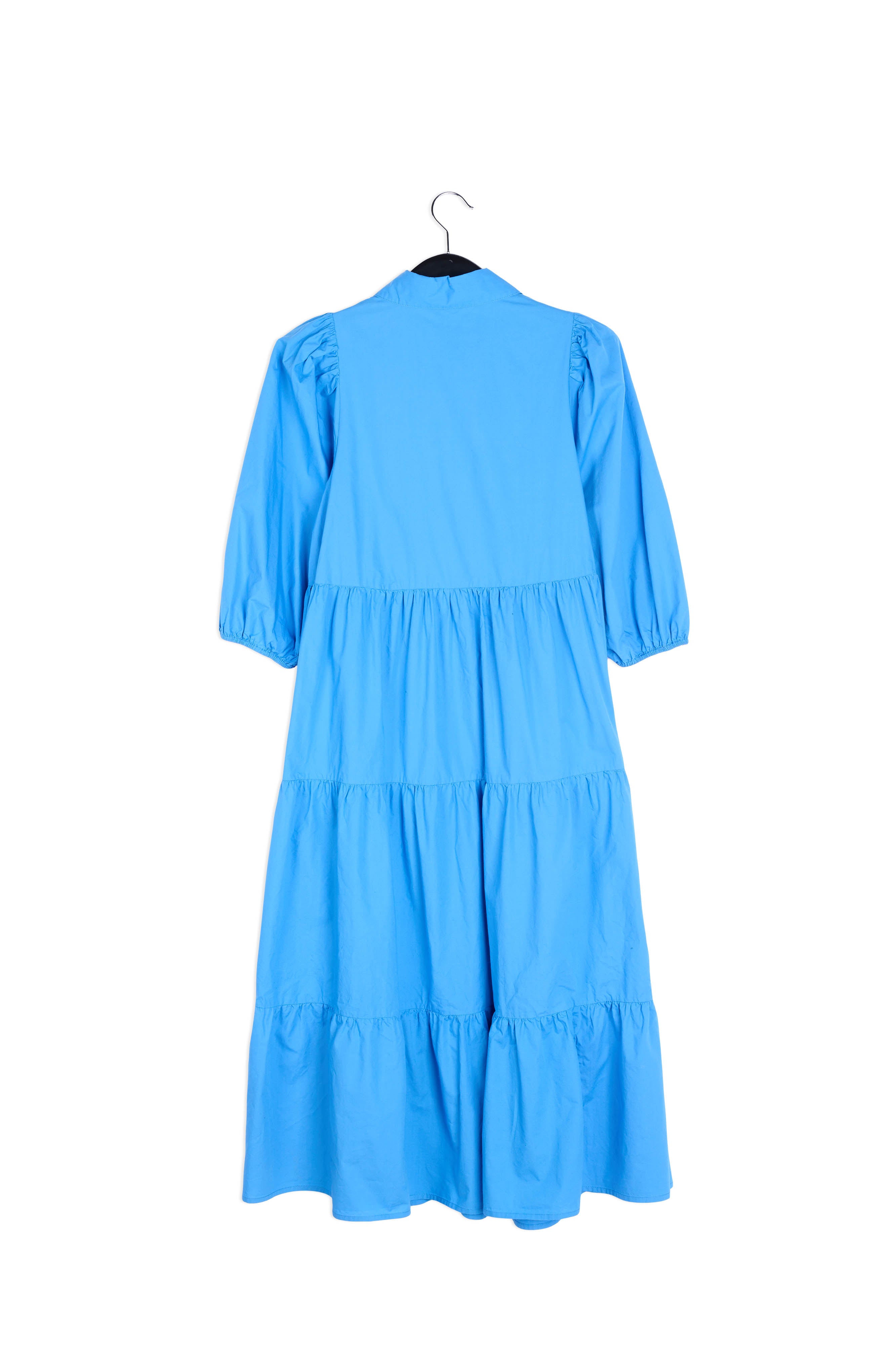 Voluminous blue A-line shirt dress RE—SSENTIEL | Essentiel second hand