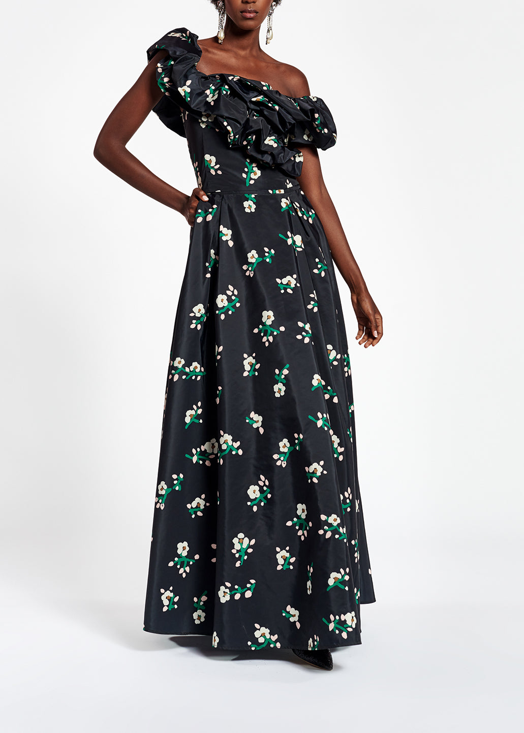 Black taffeta bustier top RE—SSENTIEL | Essentiel second hand