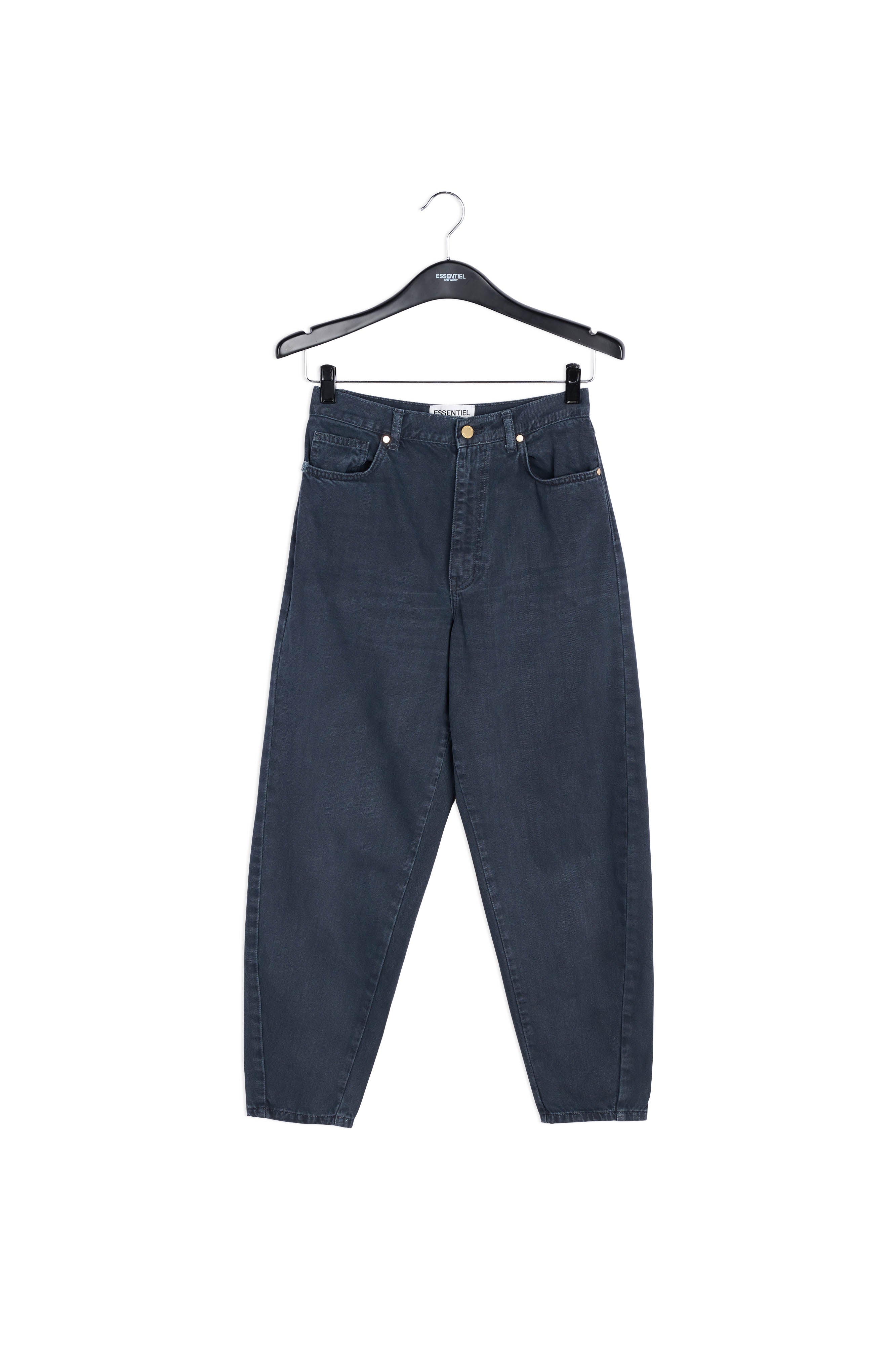 Black high waist loose-fit jeans RE—SSENTIEL | Essentiel second hand