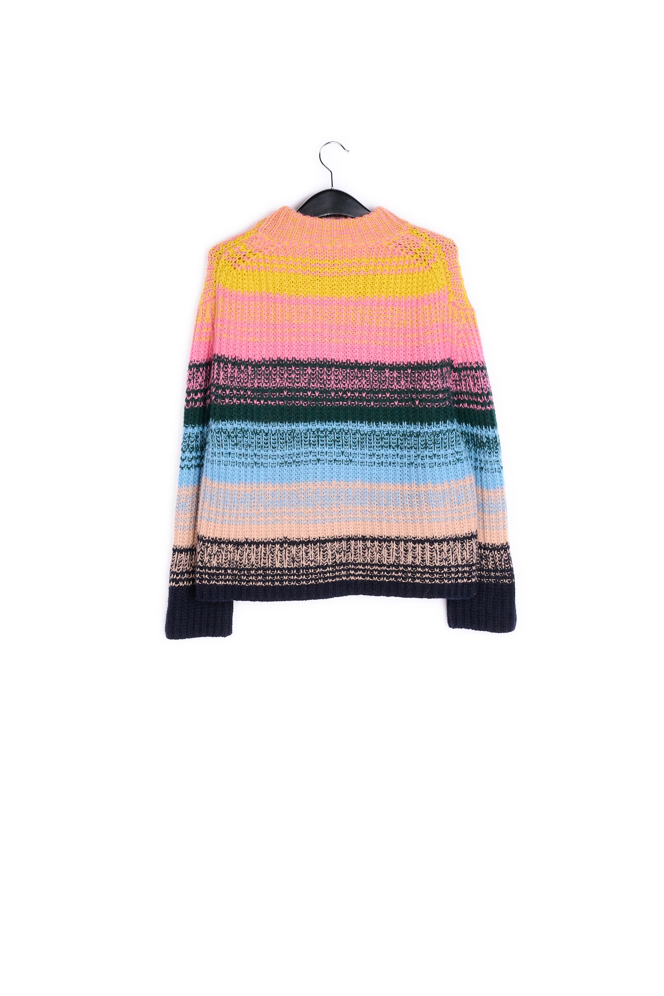 Multicolored ribbed wool-blend sweater RE—SSENTIEL | Essentiel second hand