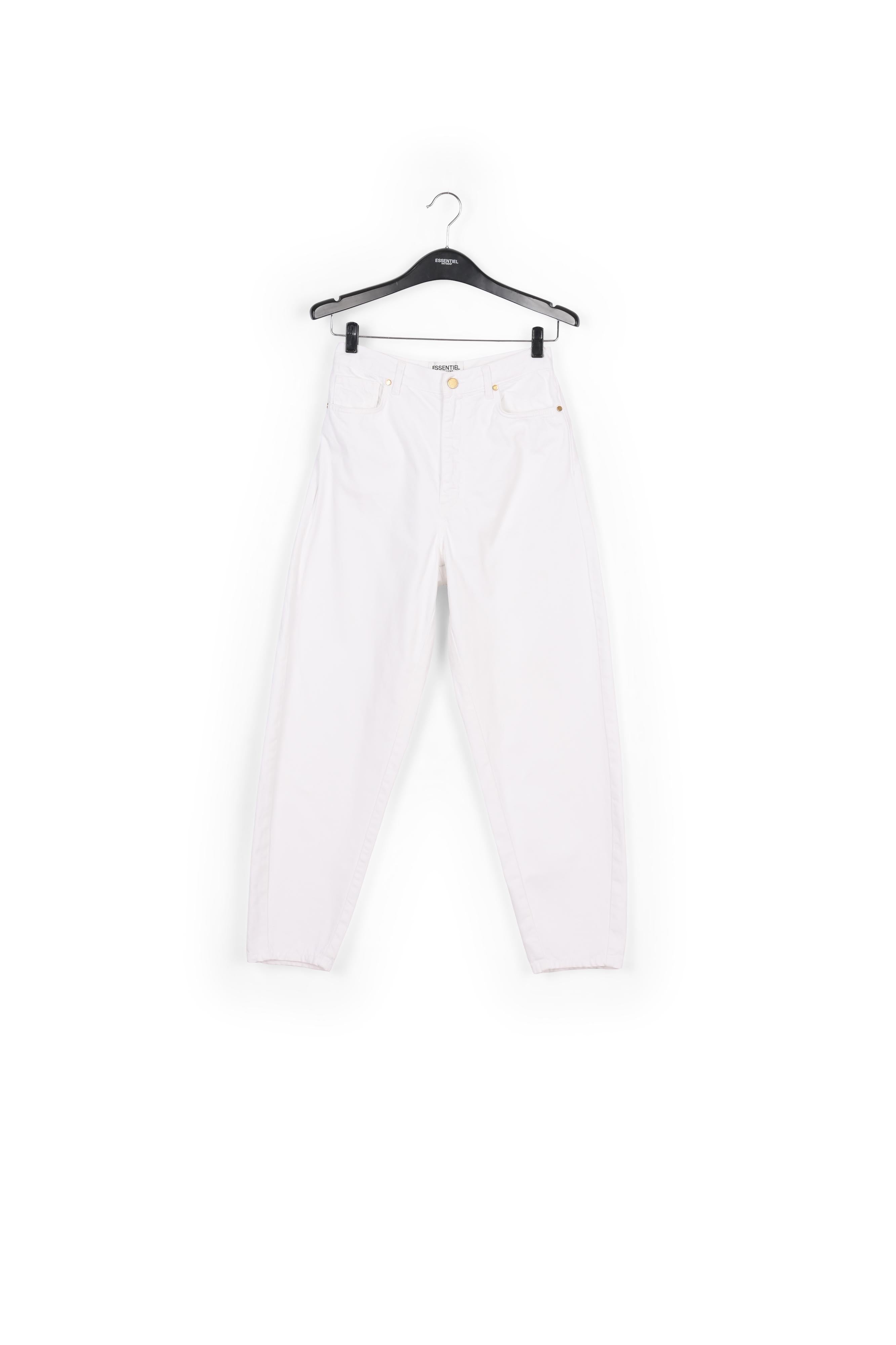 Jean blanc cassé à coupe ample et taille haute RE—SSENTIEL | Essentiel second hand