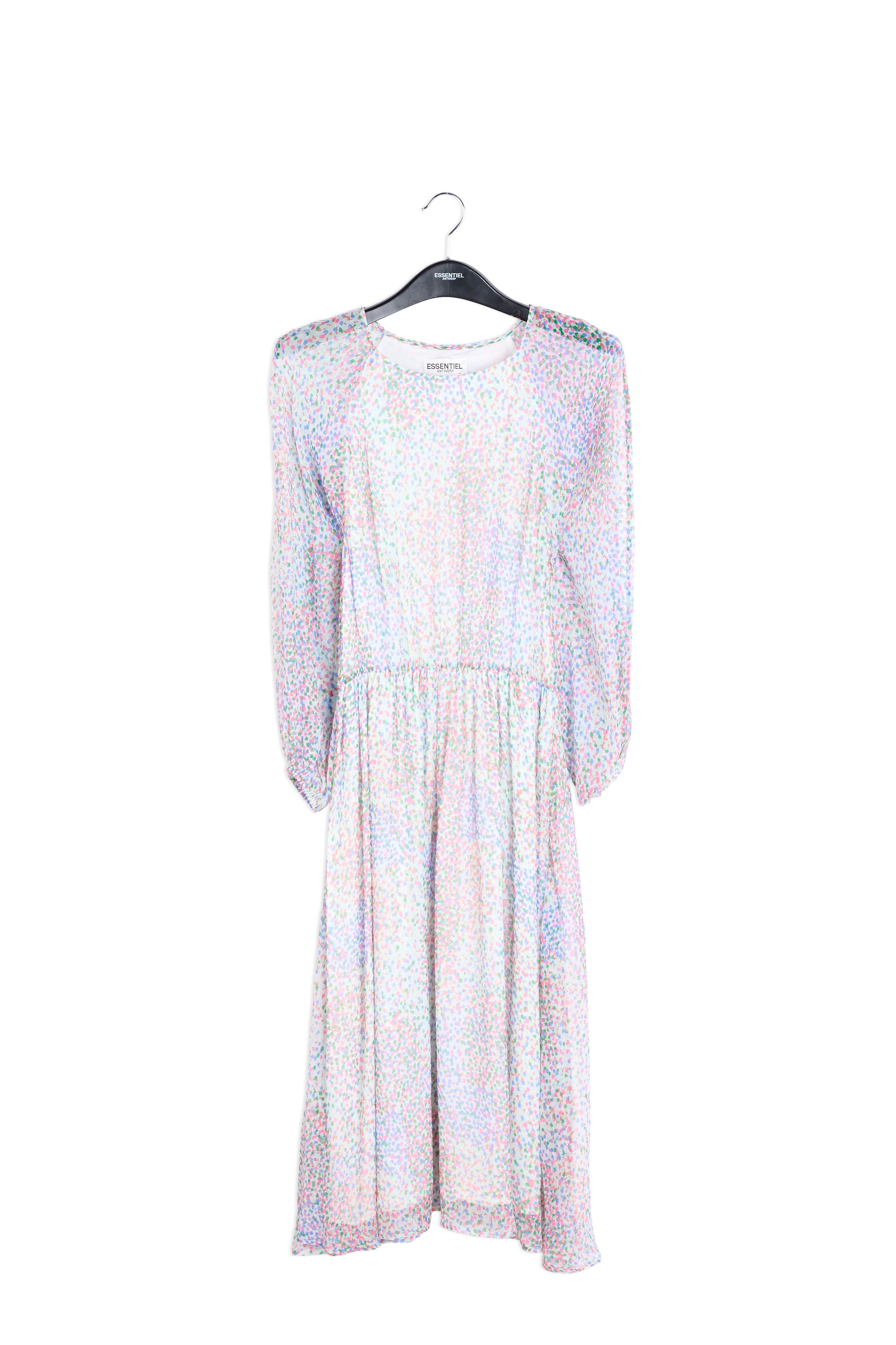 Abstract print silk dress RE—SSENTIEL | Essentiel second hand