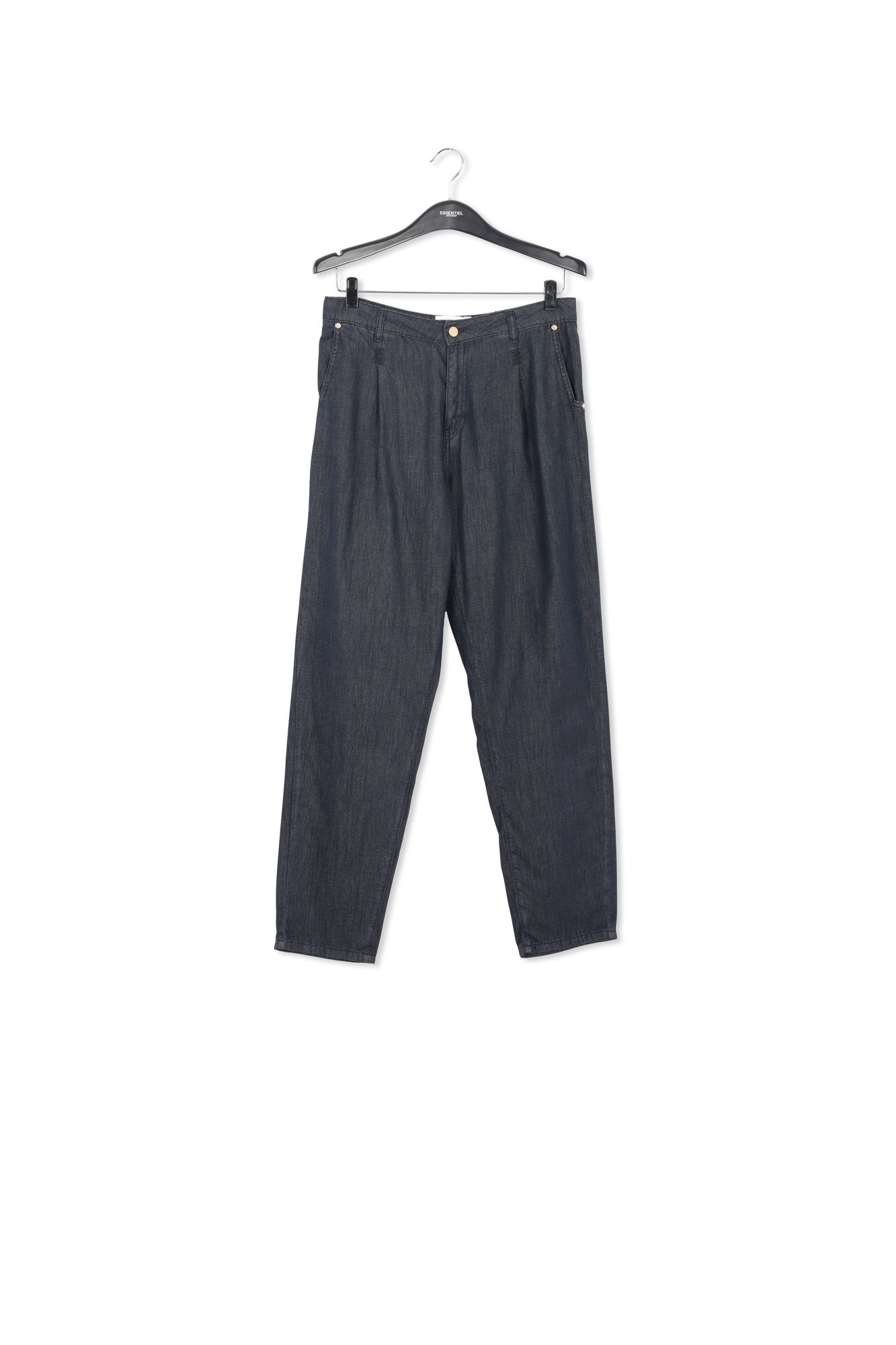 Dark blue loose-fit denim pants RE—SSENTIEL | Essentiel second hand