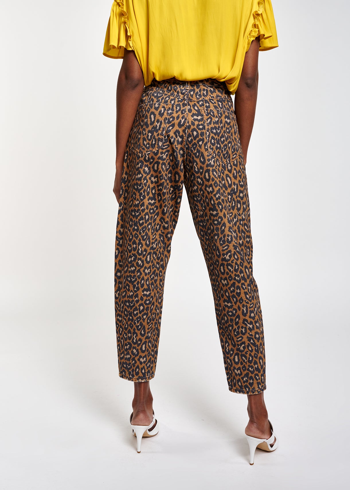 Print high waist denim RE—SSENTIEL | Essentiel second hand