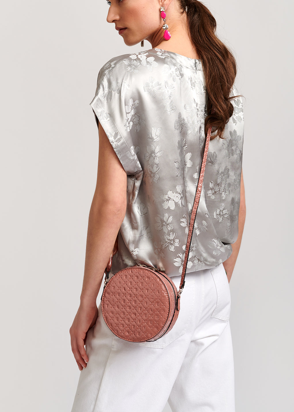 Top gris en jacquard fleuri RE—SSENTIEL | Essentiel second hand