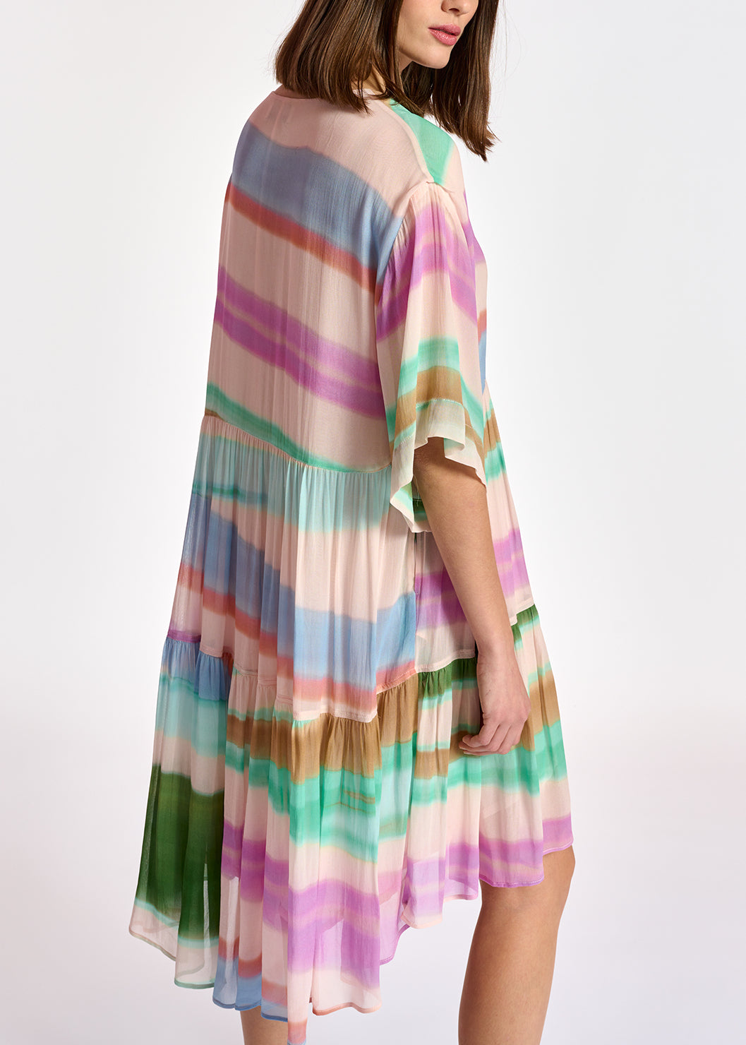 Mini robe multicolore à volants RE—SSENTIEL | Essentiel second hand