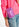 Fijn gebreide cardigan in fluoroze Faume - seconde main