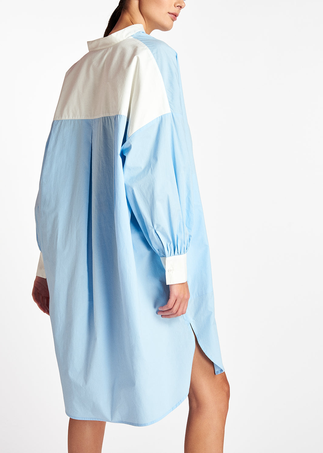Oversized light blue cotton dress RE—SSENTIEL | Essentiel second hand