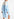 Lichtblauwe oversized jurk van katoen Faume - seconde main