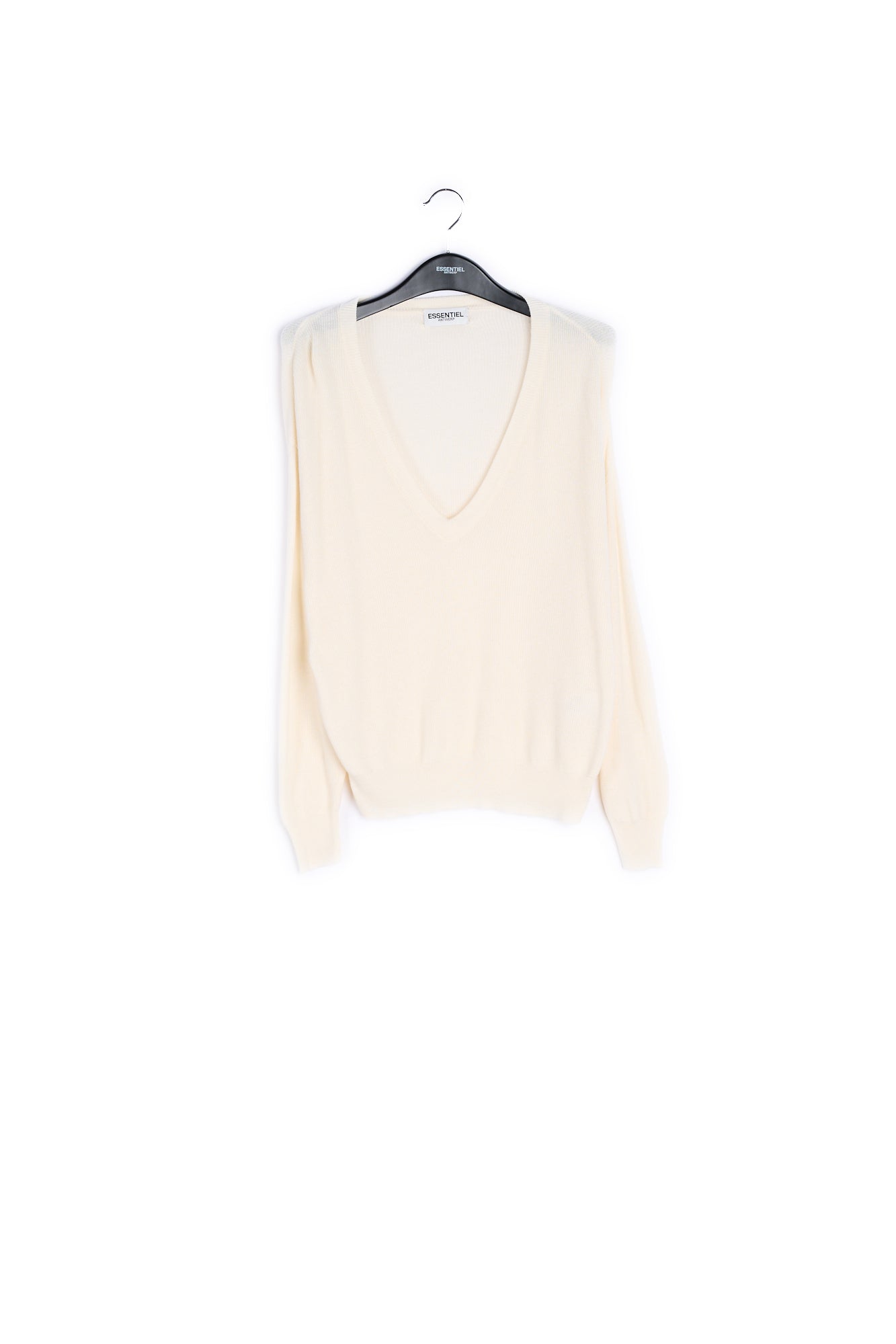 Off-white oversized fine-knit sweater RE—SSENTIEL | Essentiel second hand