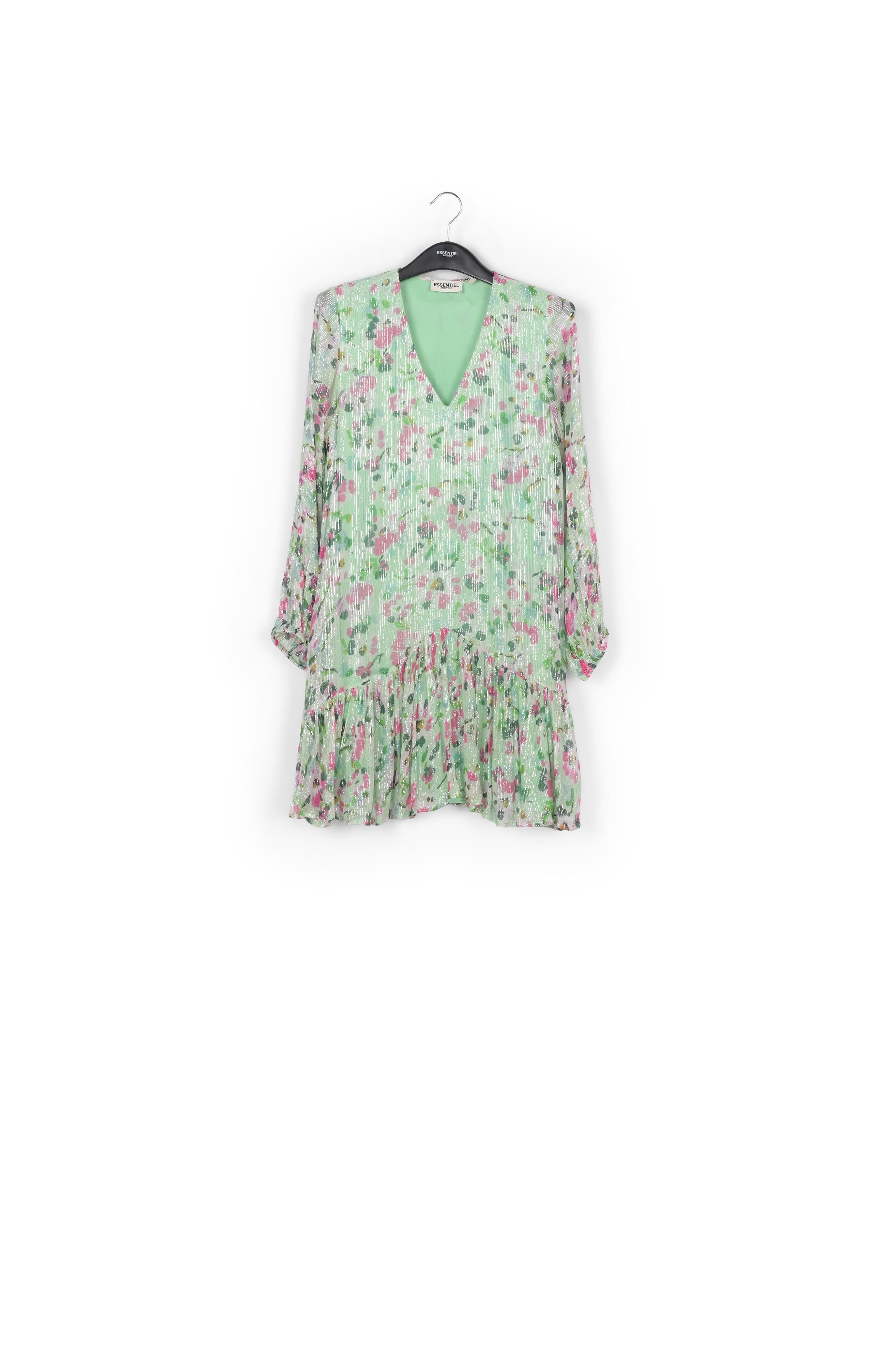 Mint green floral-print a-line dress RE—SSENTIEL | Essentiel second hand