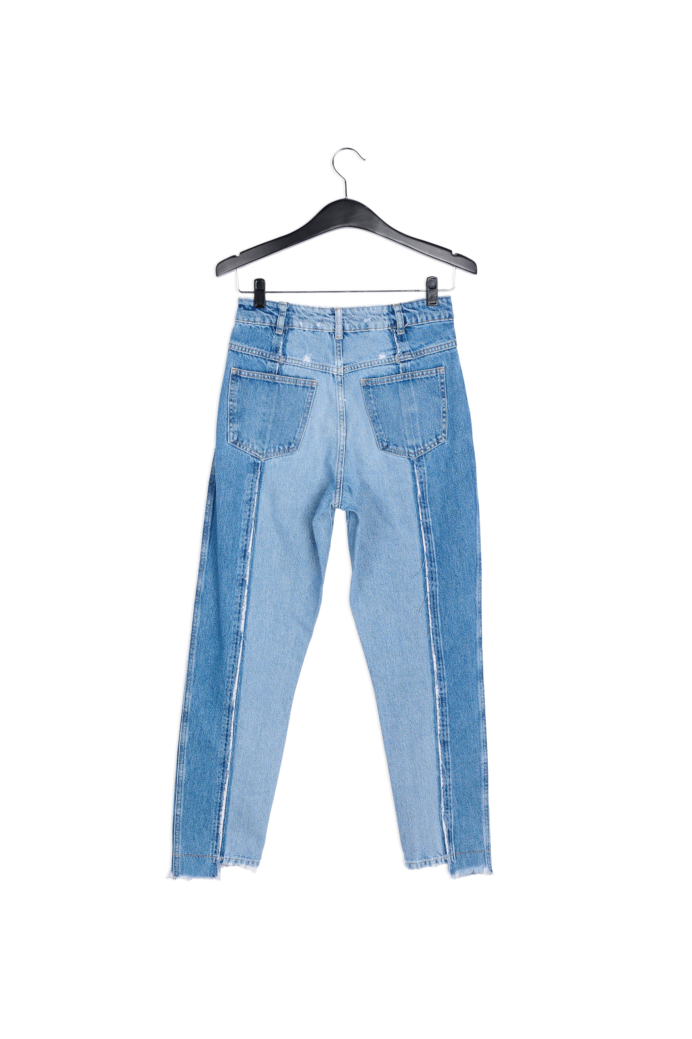 Two-tone frayed boyfriend jeans RE—SSENTIEL | Essentiel second hand
