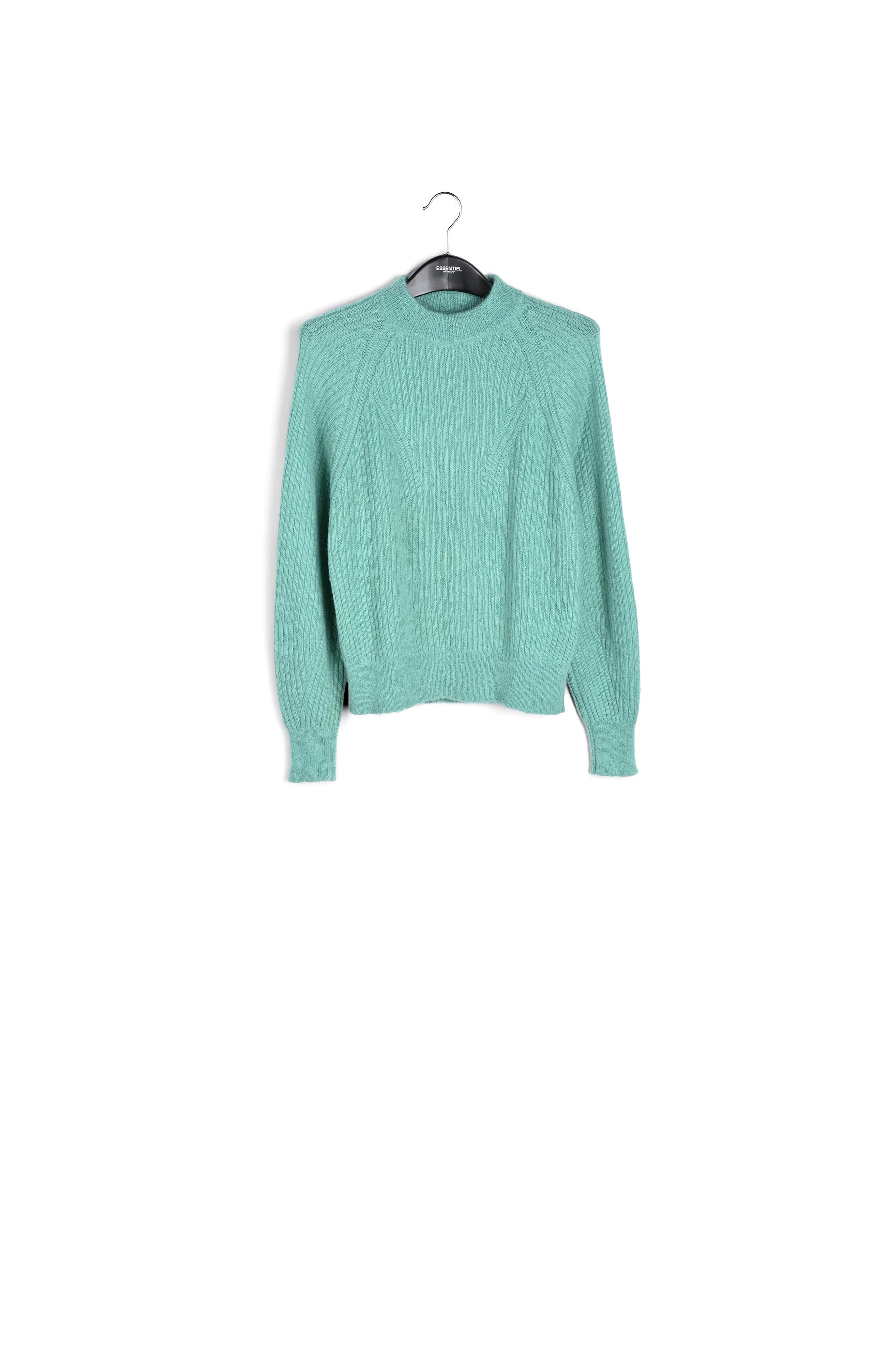 Fuchsia fitted knit sweater RE—SSENTIEL | Essentiel second hand