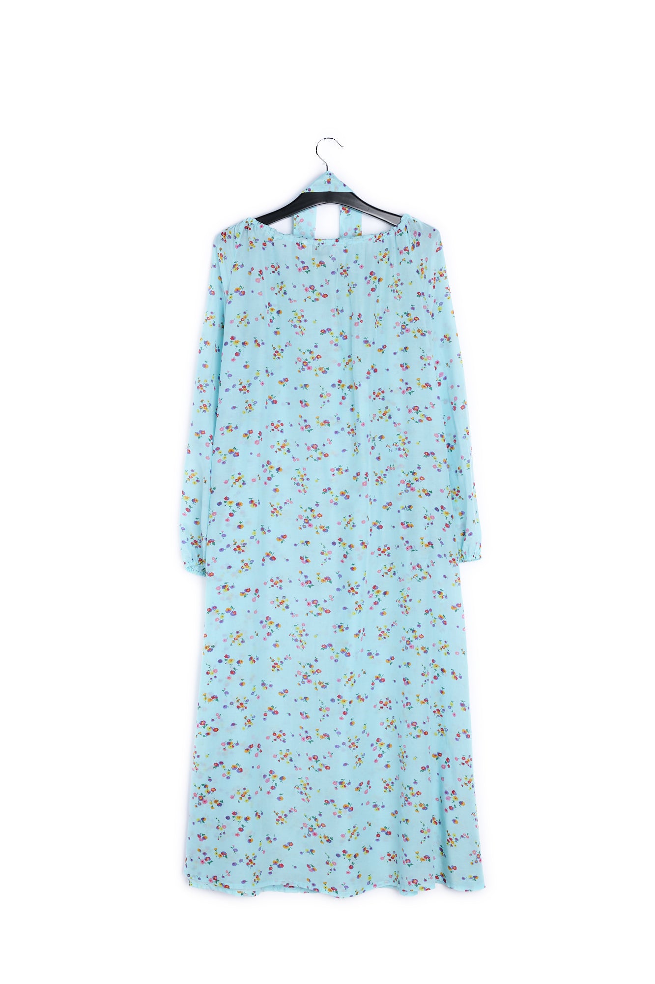 Light blue floral maxi dress RE—SSENTIEL | Essentiel second hand