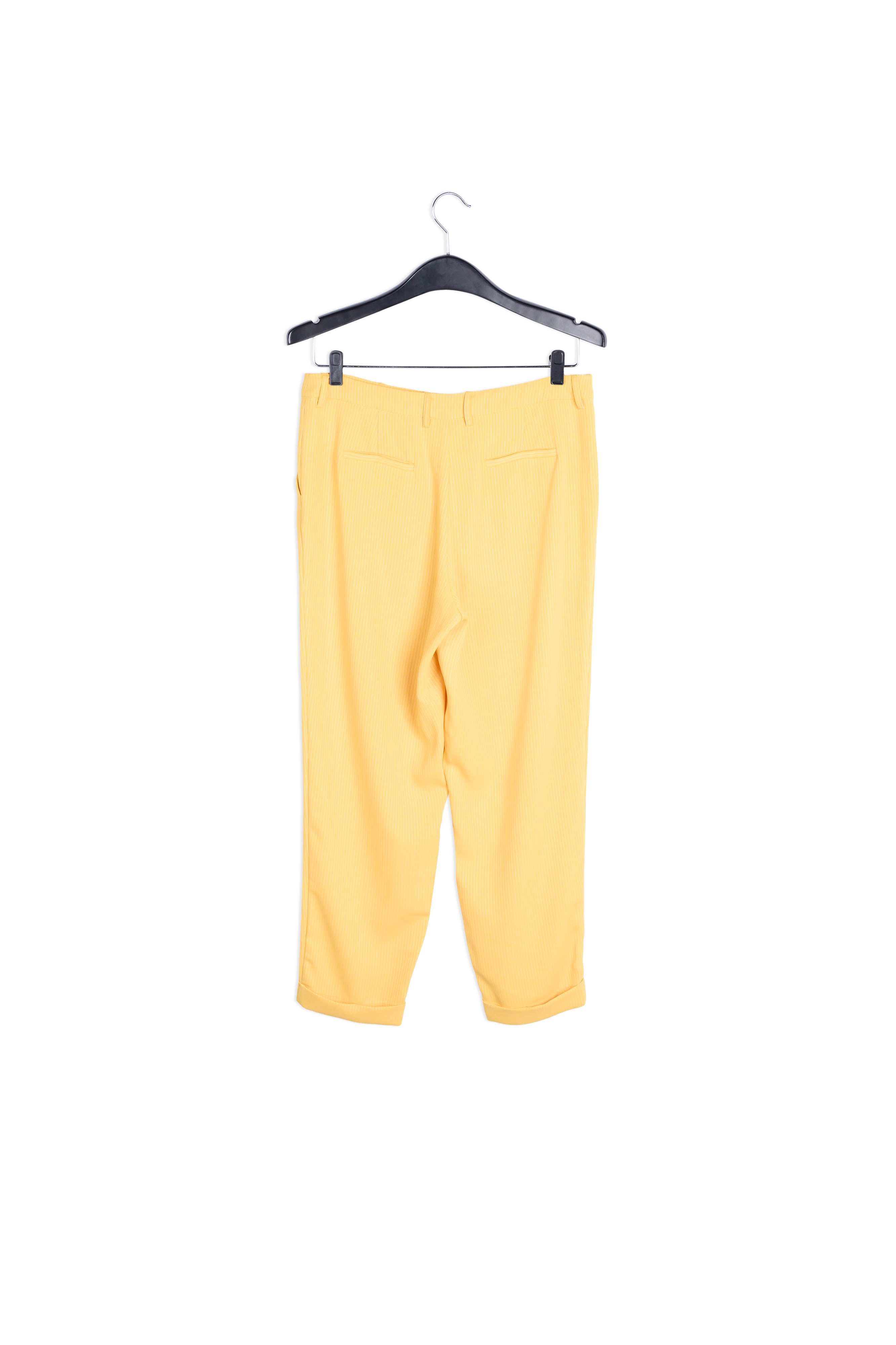 Yellow striped tapered pants RE—SSENTIEL | Essentiel second hand