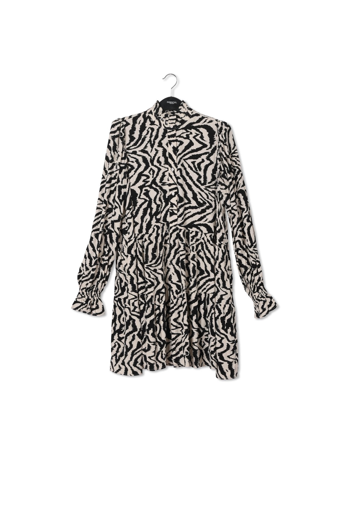 Zebra print and dots A-line mini dress RE—SSENTIEL | Essentiel second hand