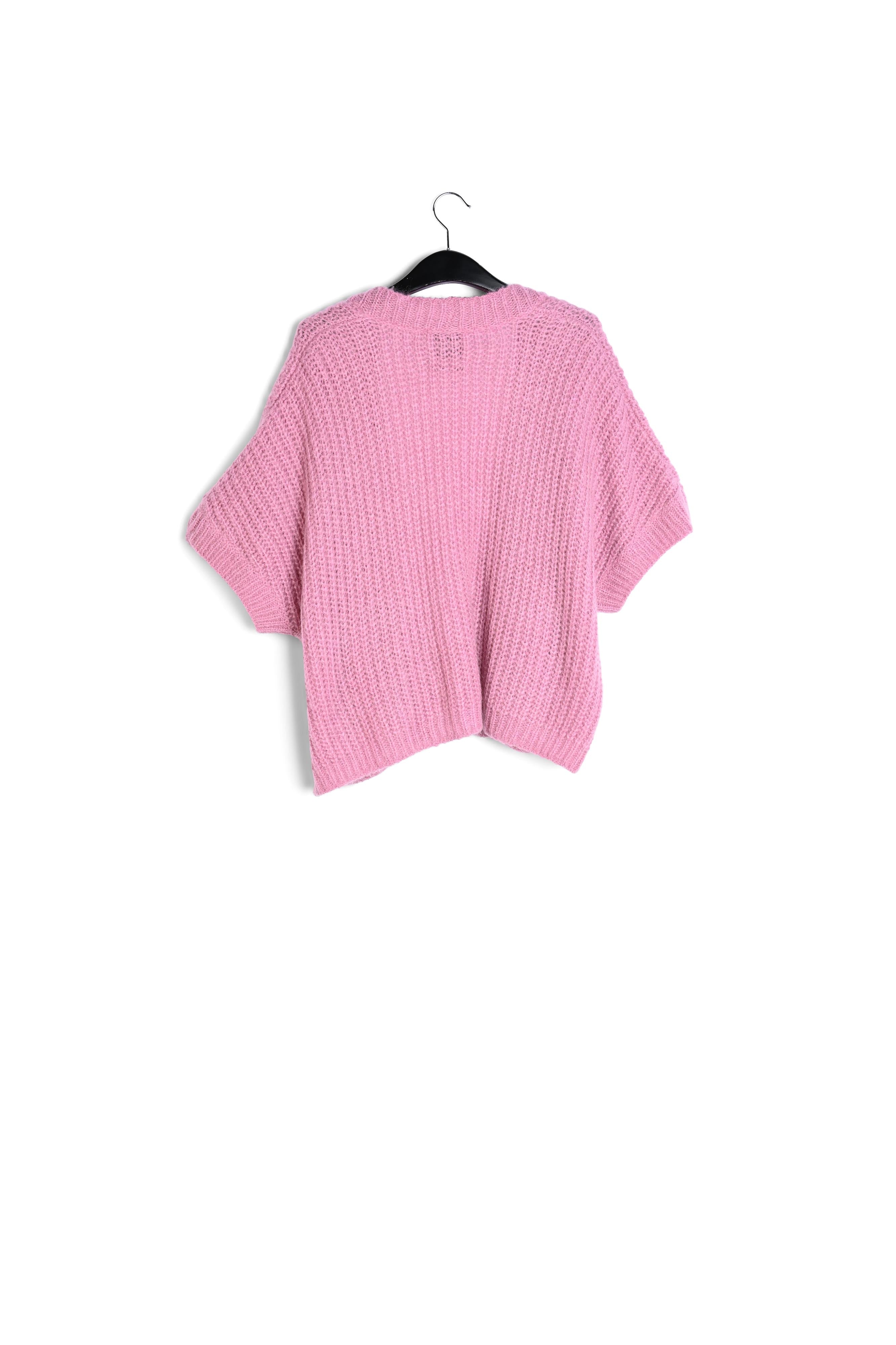 Pink mohair-blend cardigan RE—SSENTIEL | Essentiel second hand