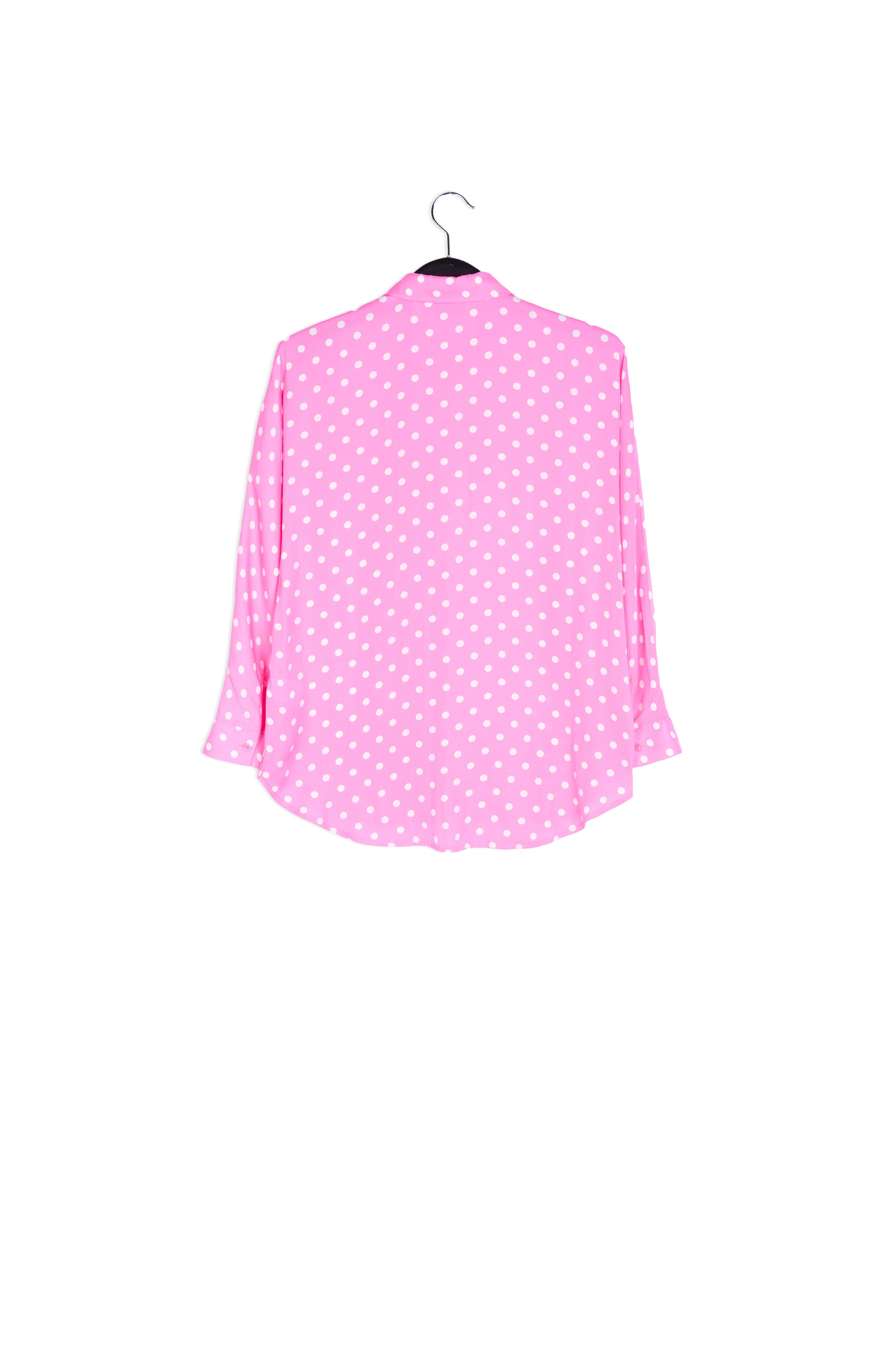 Neon pink polka dot shirt RE—SSENTIEL | Essentiel second hand