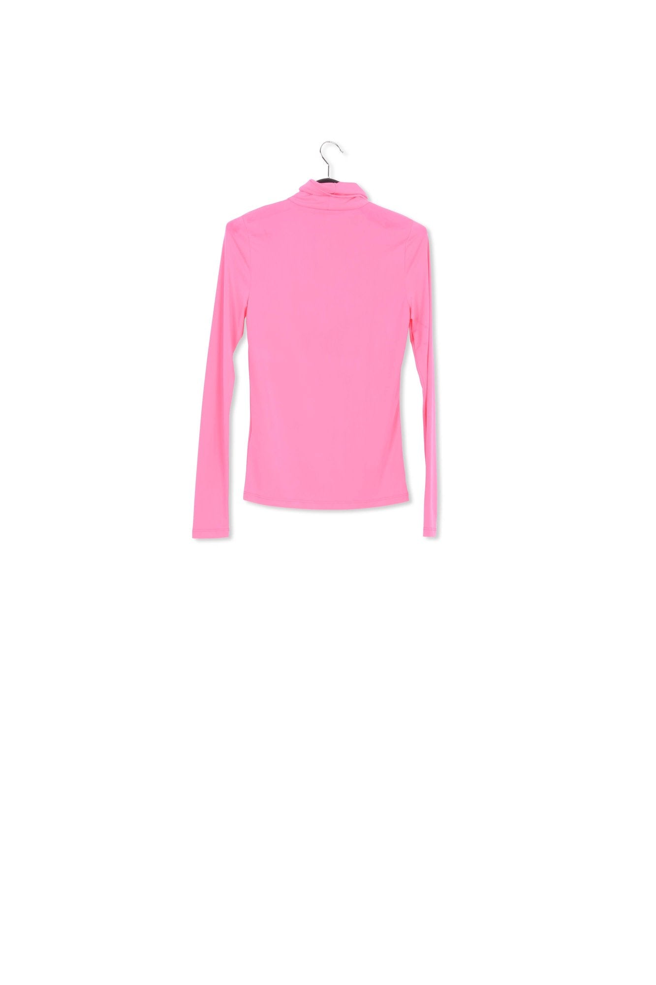 Neon pink slim-fit turtleneck top RE—SSENTIEL | Essentiel second hand