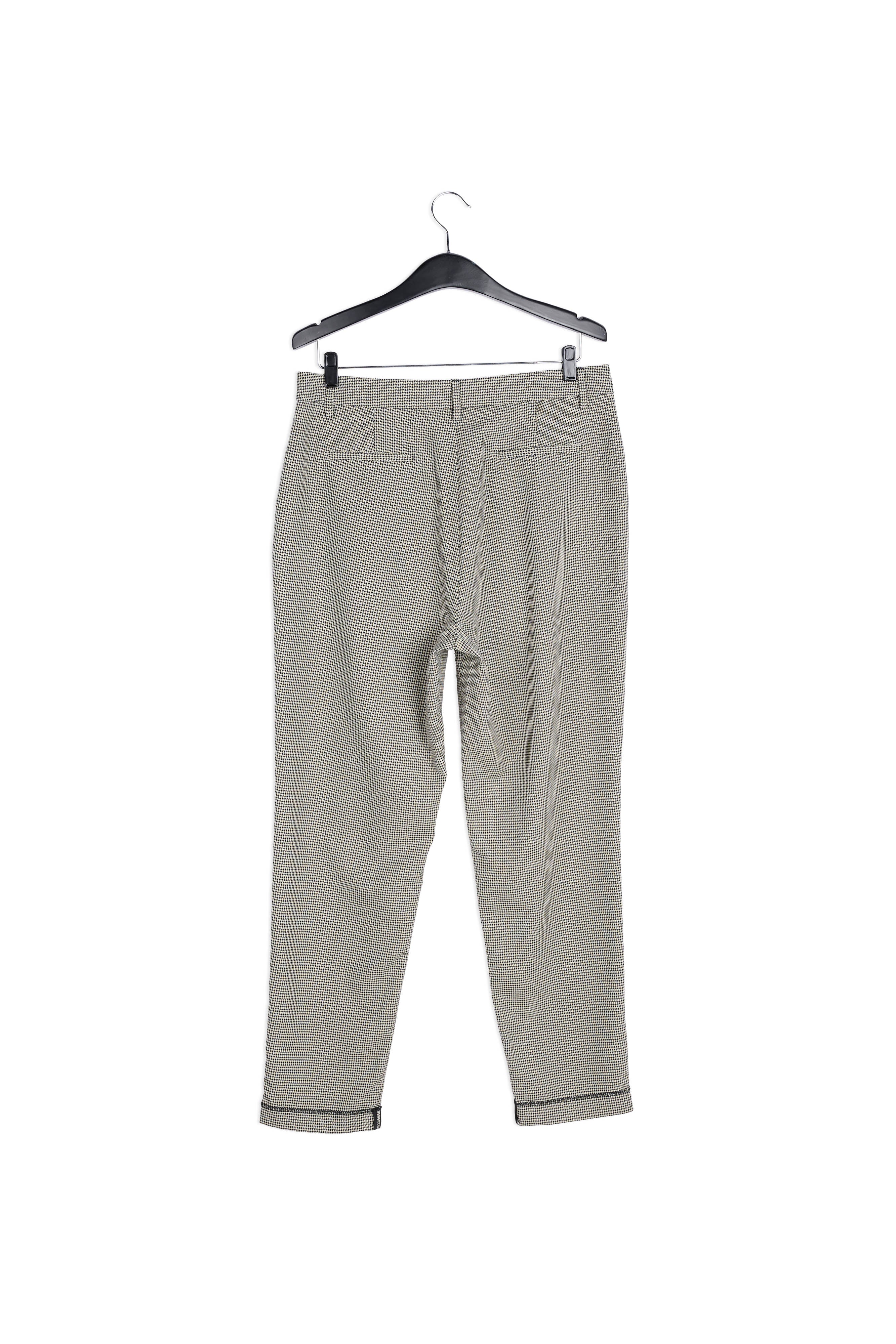 Pantalon pied-de-poule ample à taille haute RE—SSENTIEL | Essentiel second hand