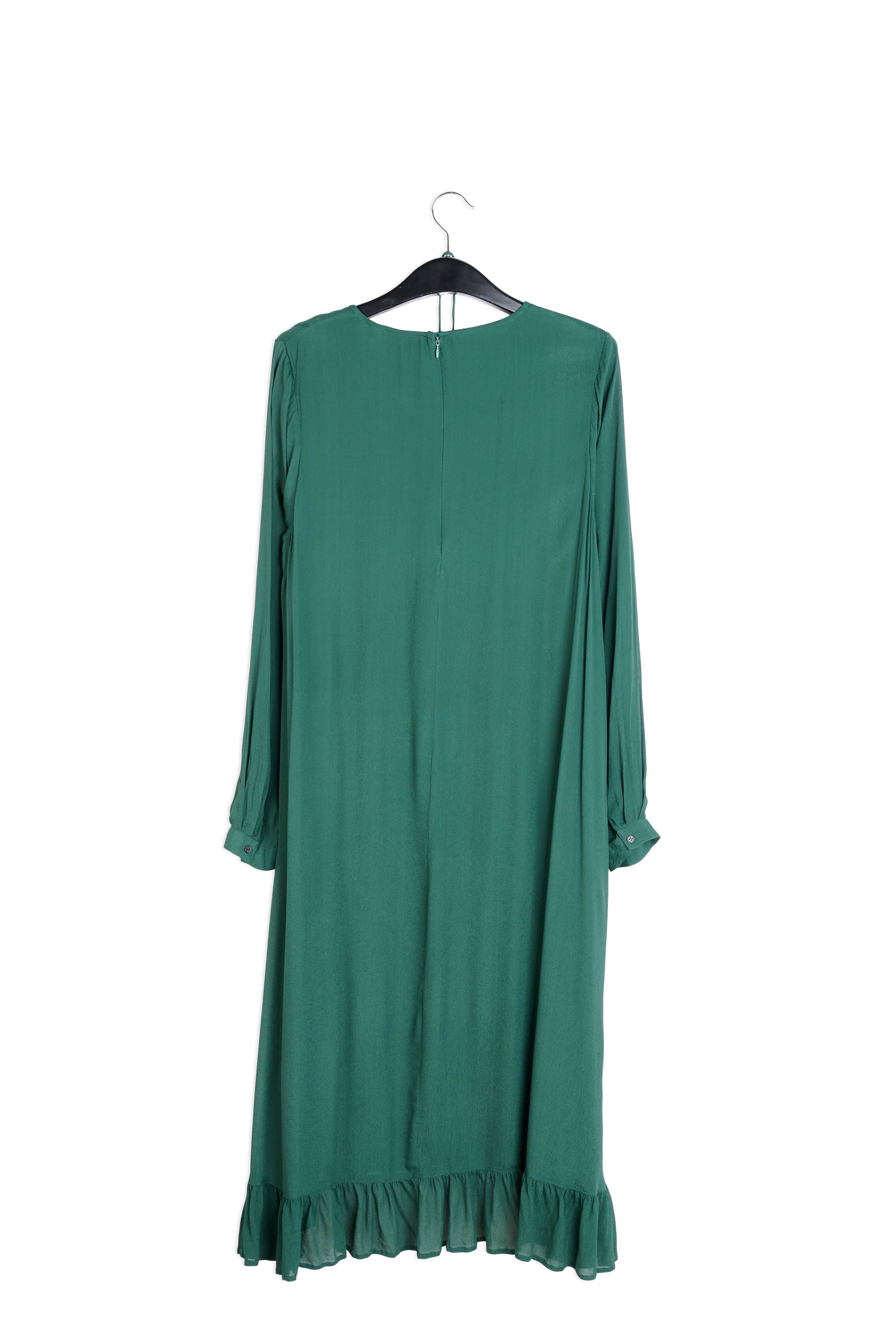 Green A-line midi dress RE—SSENTIEL | Essentiel second hand