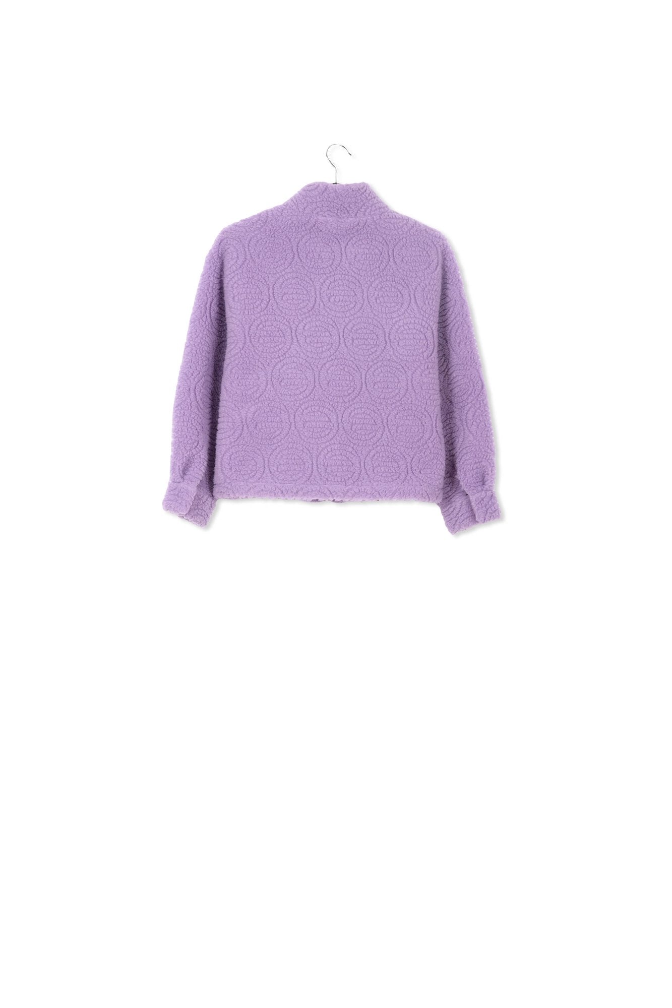 Purple faux fur bomber jacket RE—SSENTIEL | Essentiel second hand