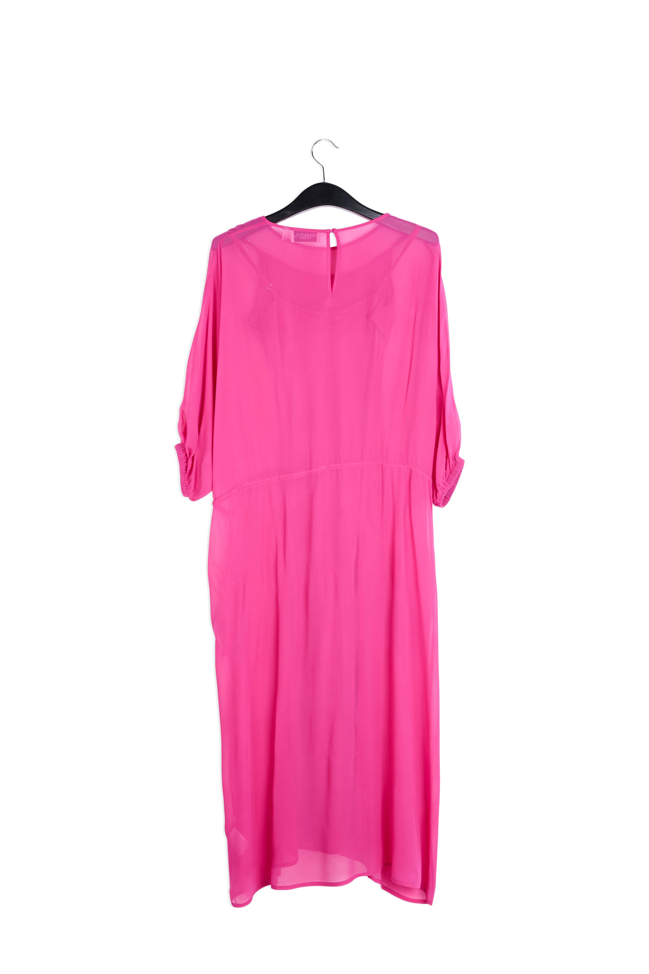 Fuchsia abstract print mini dress RE—SSENTIEL | Essentiel second hand