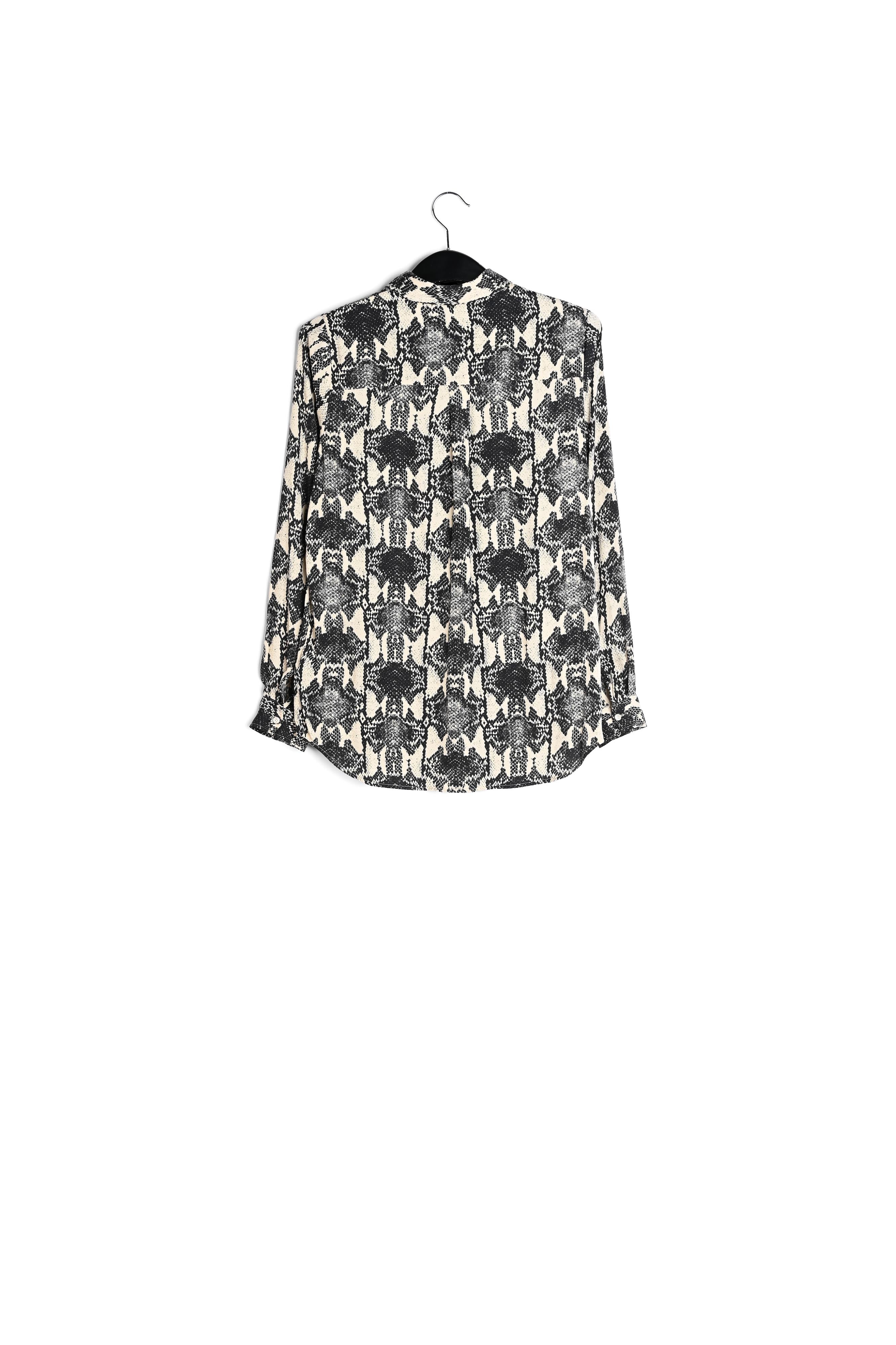 Gebroken wit hemd met slangenprint RE—SSENTIEL | Essentiel second hand