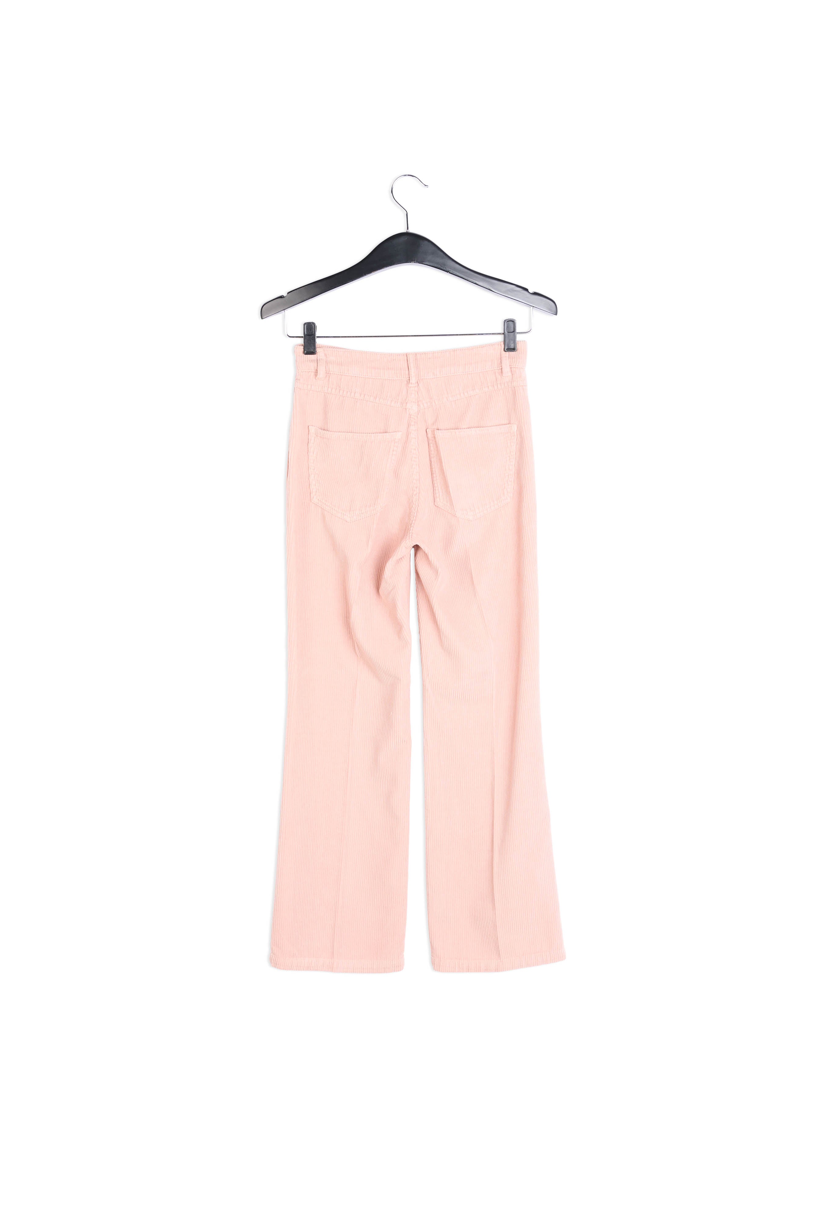 Pantalon évasé en velours rose vintage RE—SSENTIEL | Essentiel second hand
