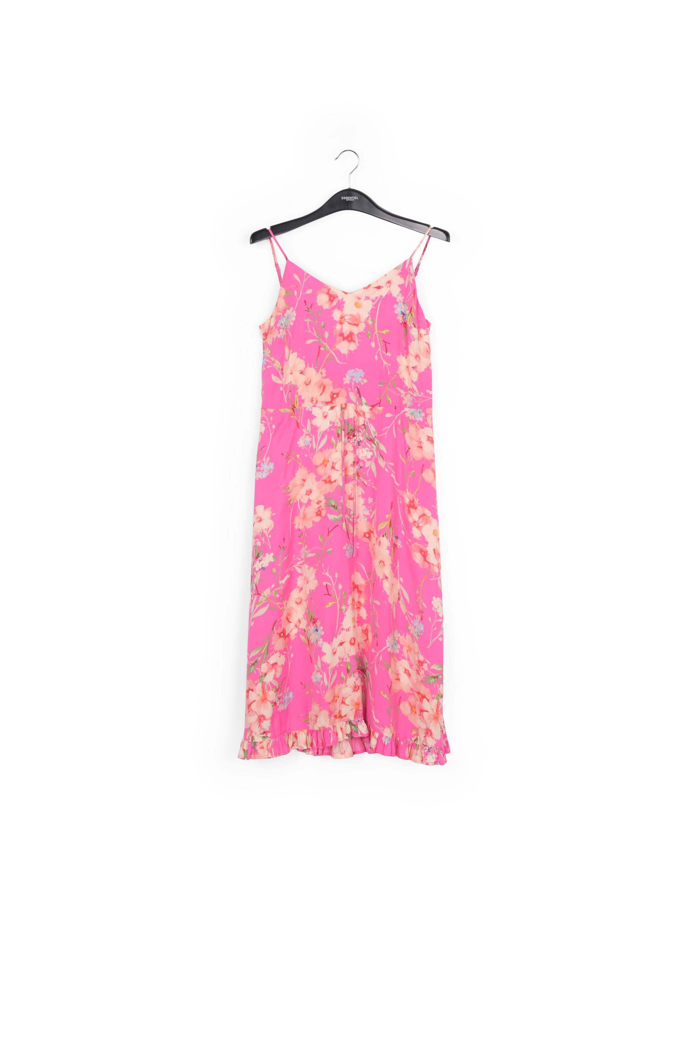 Robe d'été rose vif à fleurs RE—SSENTIEL | Essentiel second hand