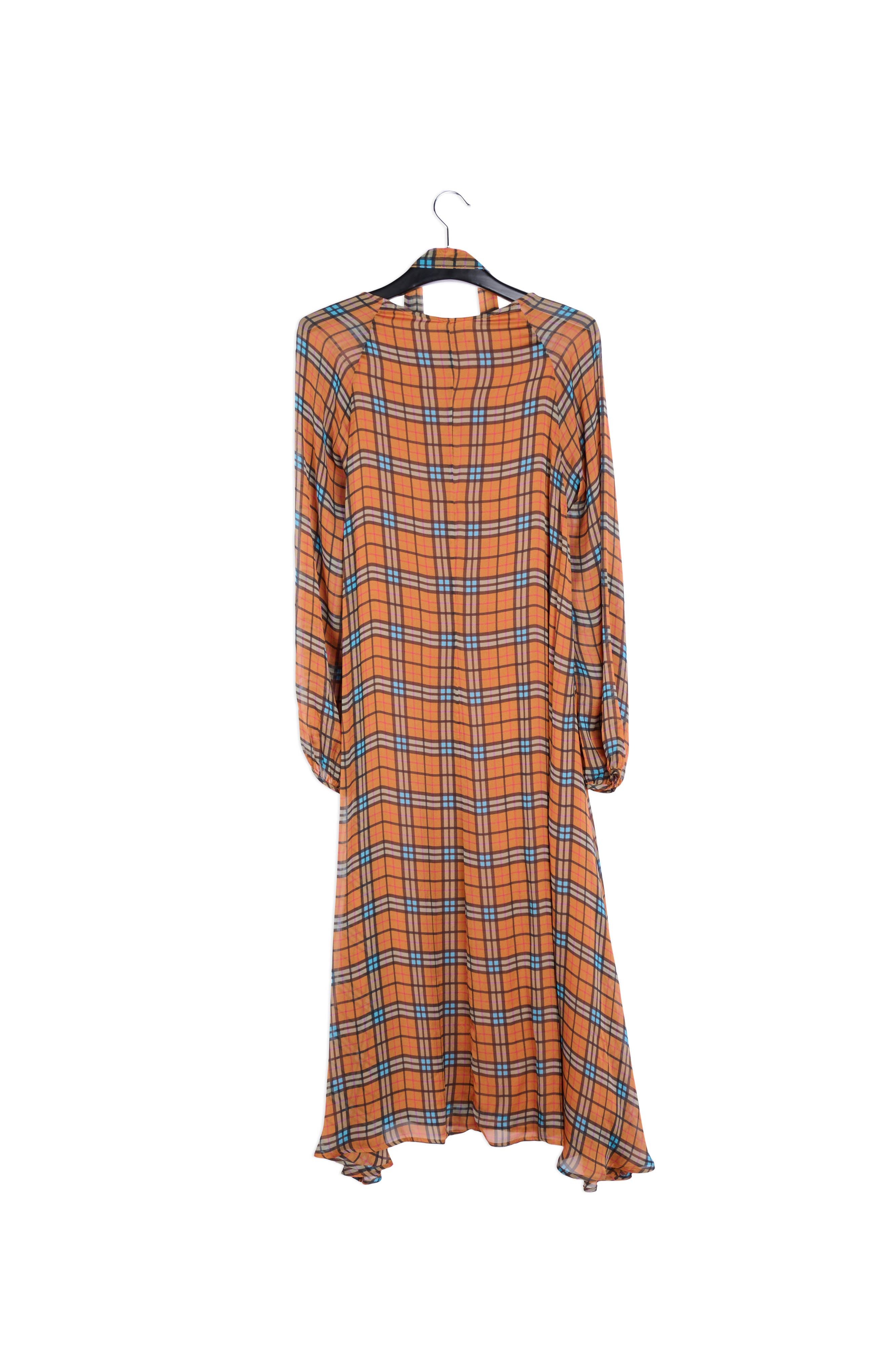 Orange silk A-line dress RE—SSENTIEL | Essentiel second hand