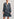 Dark blue floral-print a-line dress Faume - seconde main