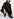 Black high neck top with bead embellishments Faume - seconde main