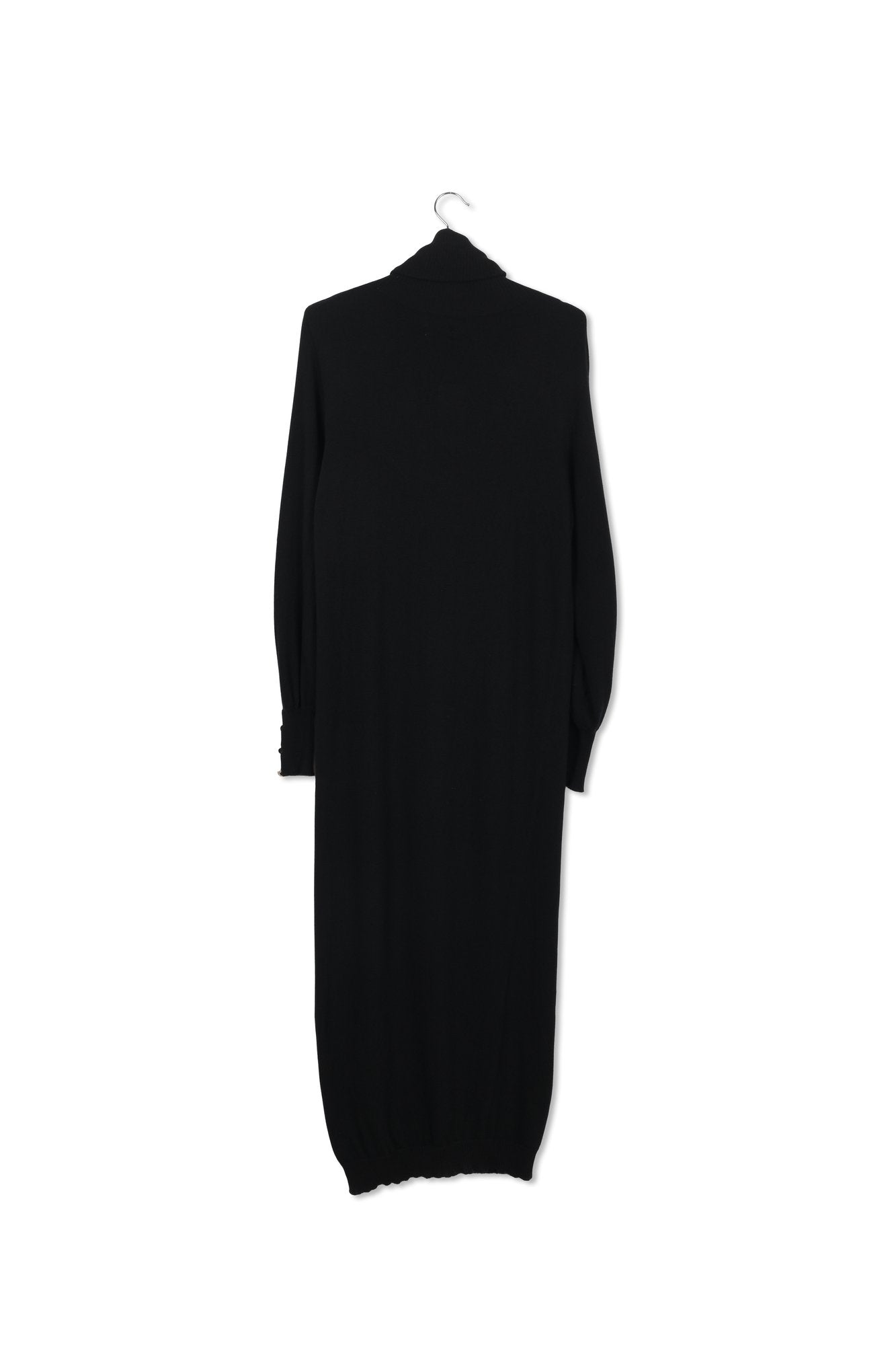 Black turtleneck knit dress RE—SSENTIEL | Essentiel second hand