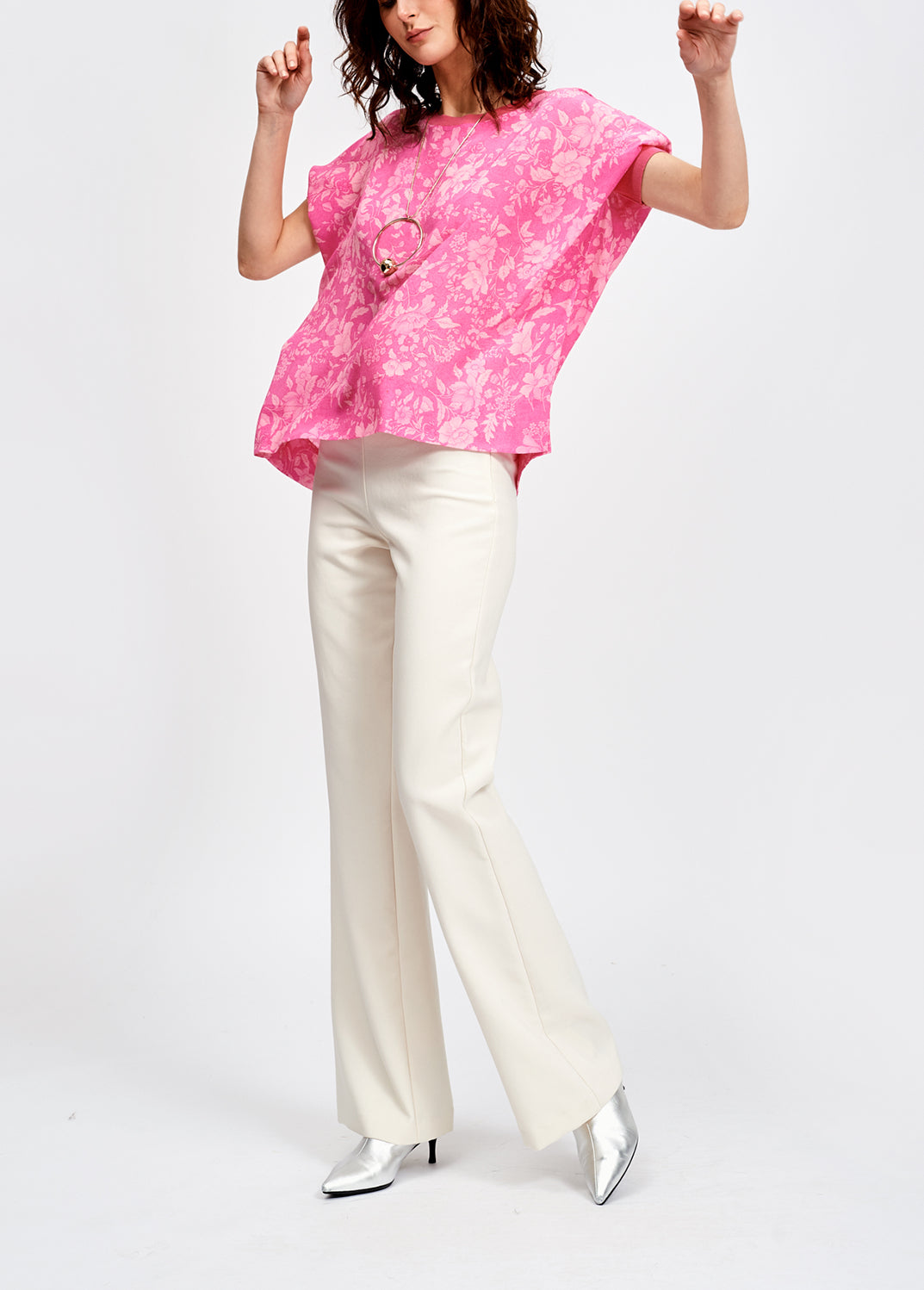 Gebroken witte, klassieke broek RE—SSENTIEL | Essentiel second hand