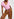 Pink linen V-neck T-Shirt Faume - seconde main