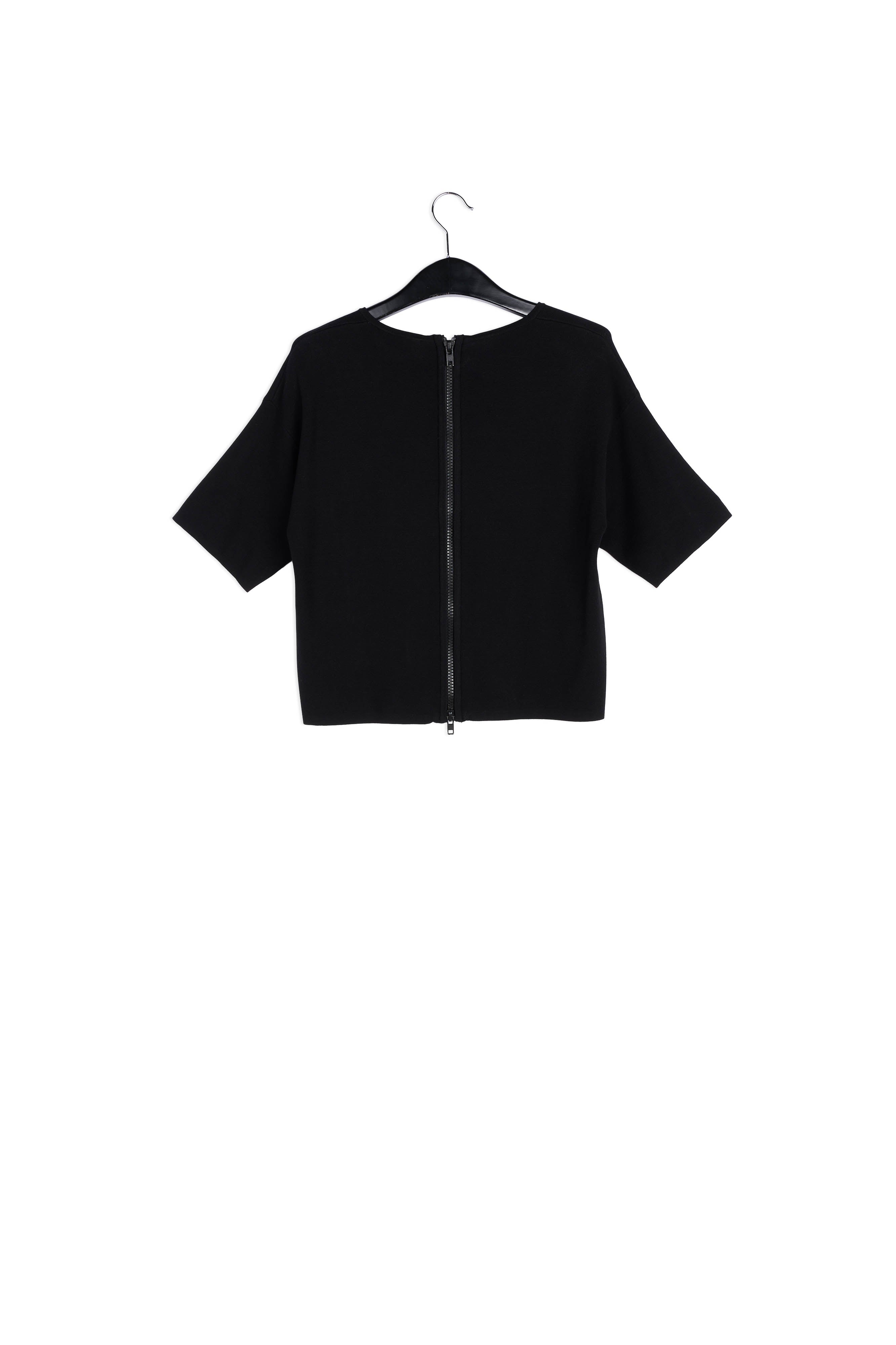 Black short-sleeved sweater RE—SSENTIEL | Essentiel second hand