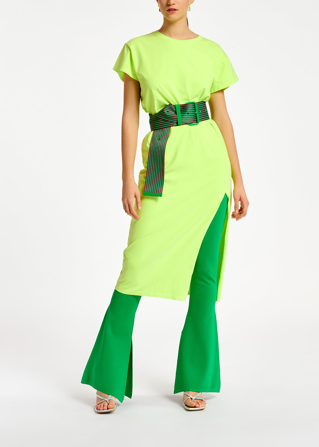 Fluogele T-shirtjurk van biokatoen-jersey RE—SSENTIEL | Essentiel second hand