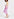 Pink flower printed ruffled skirt Faume - seconde main